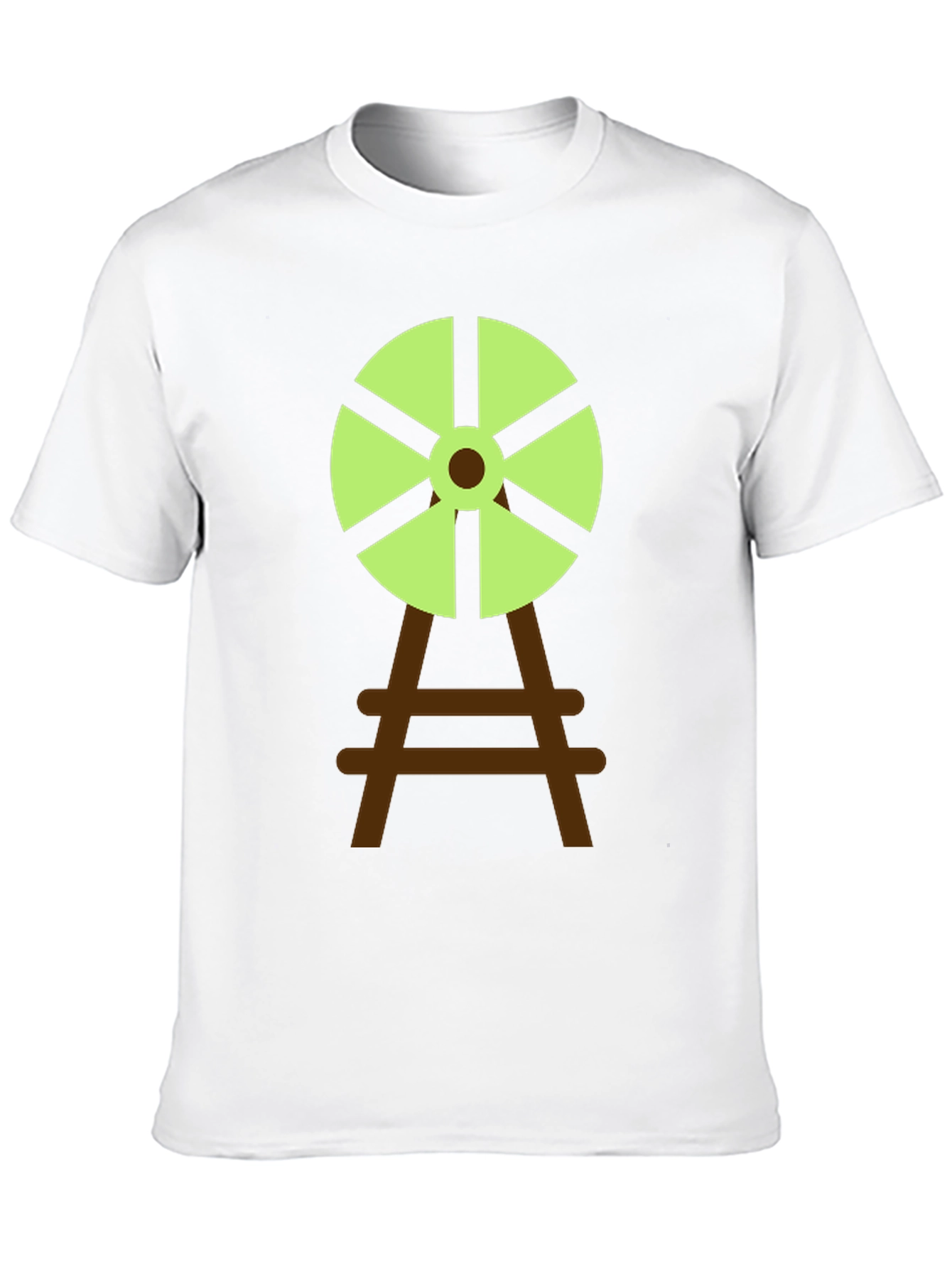 Windmill Graphic Tee - Black Cotton Blend