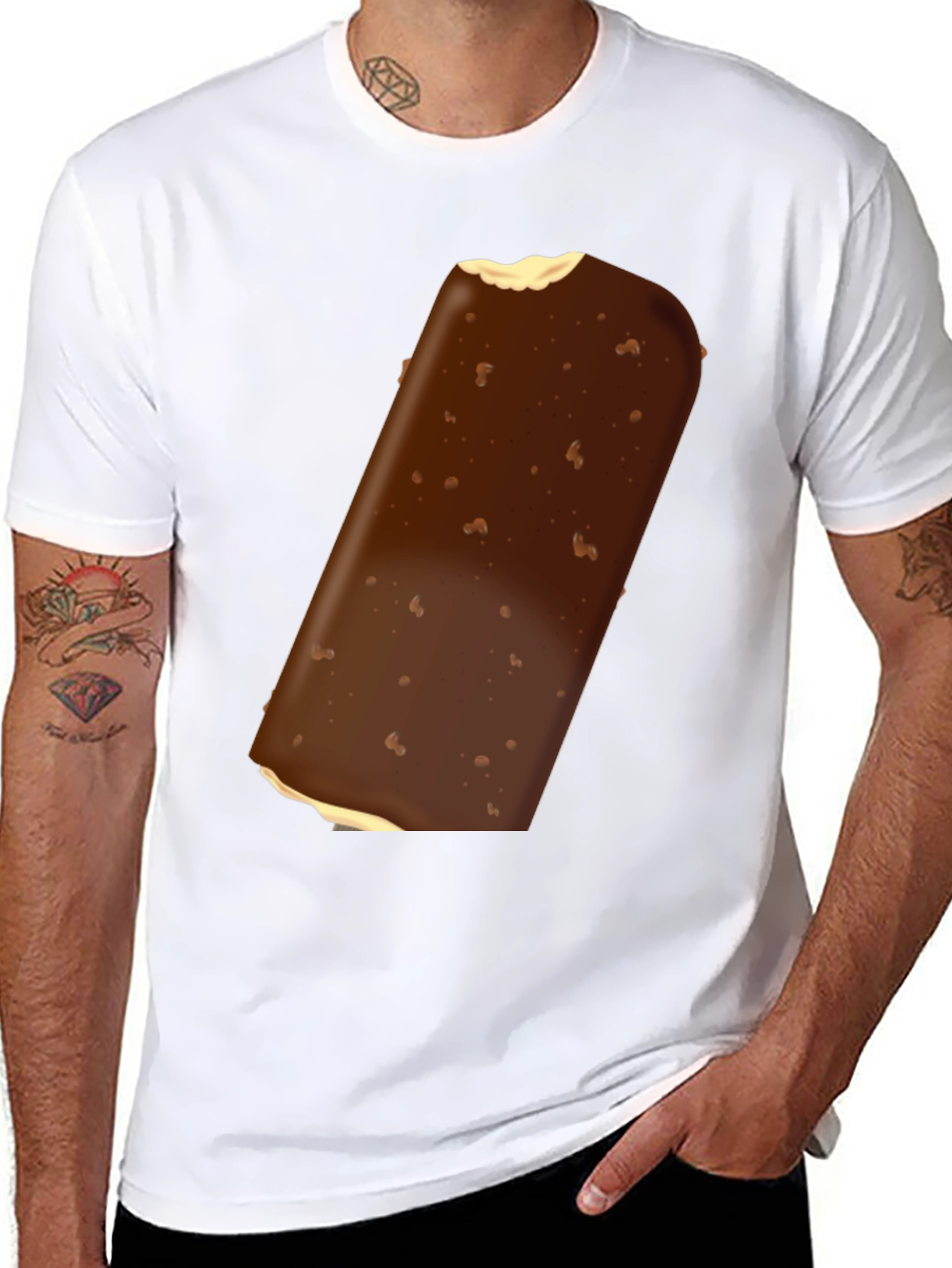 Chocolate Ice Cream Bar Graphic Tee