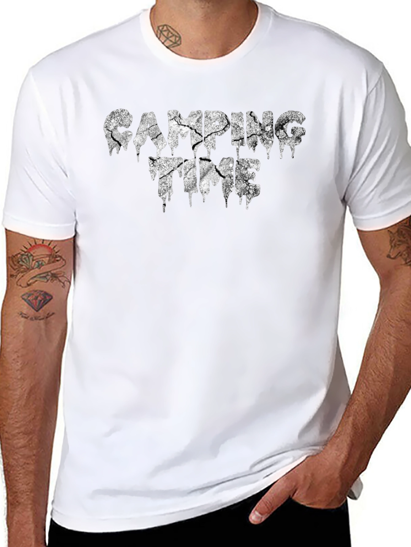 Camping Time Graphic Tee - Black