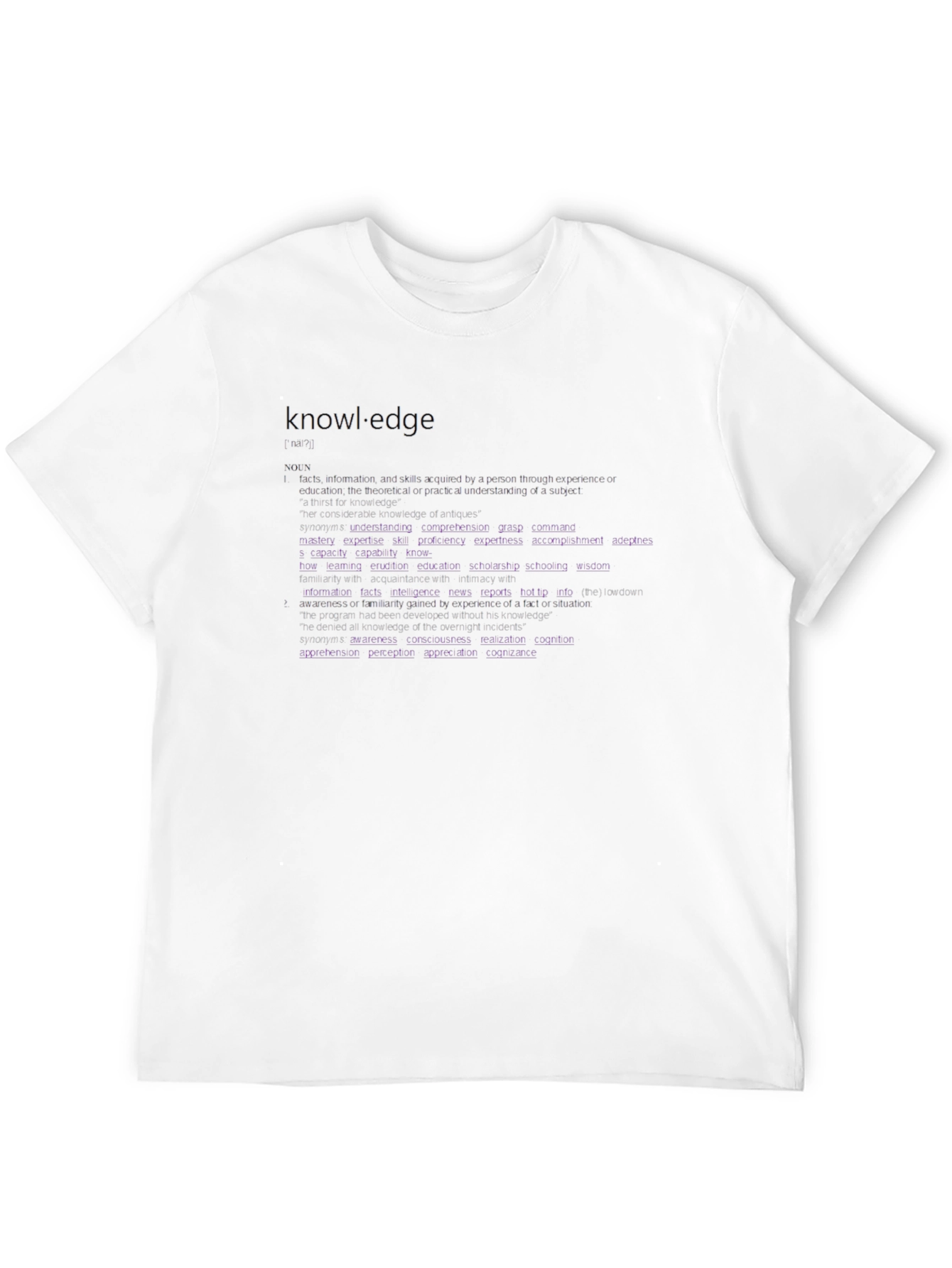Knowledge Definition Graphic Tee