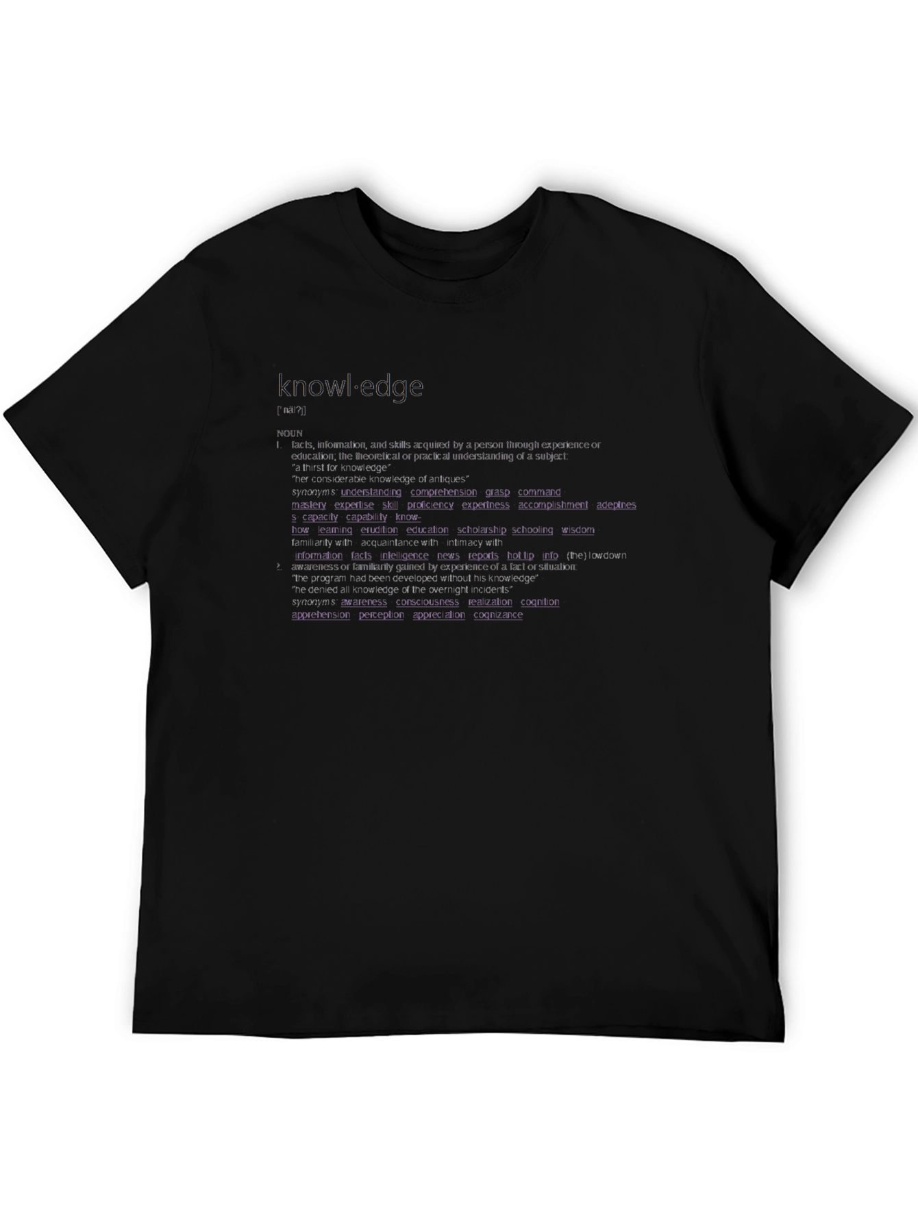 Knowledge Definition Graphic Tee