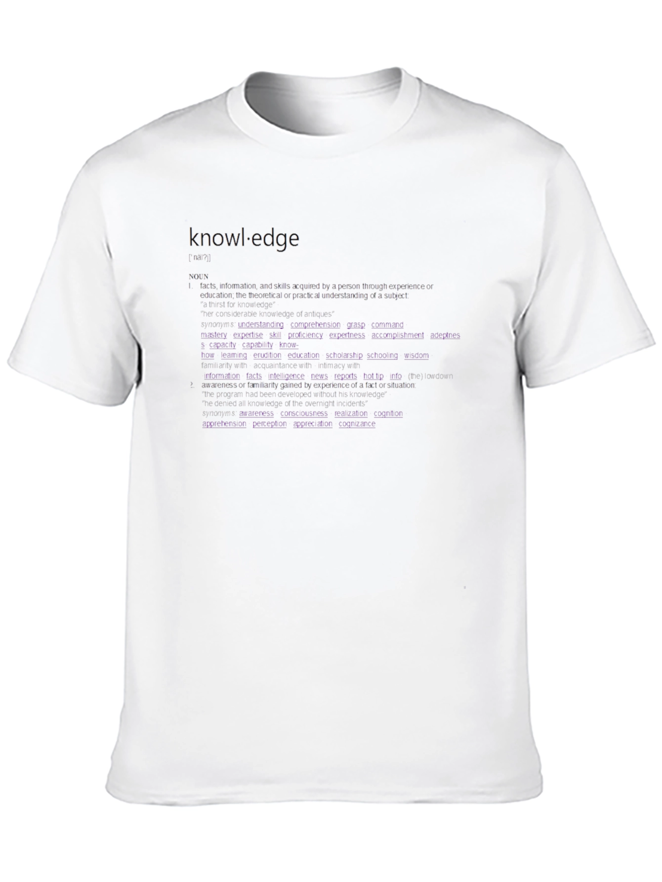 Knowledge Definition Graphic Tee