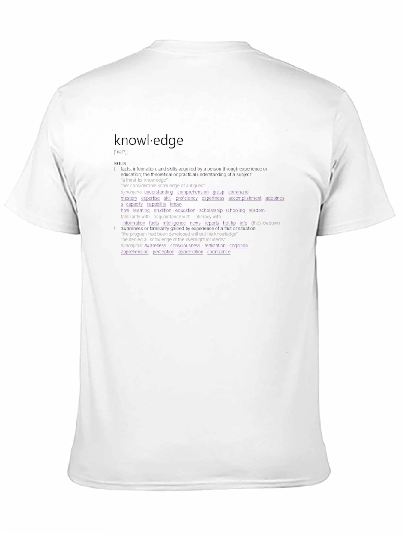 Knowledge Definition Graphic Tee