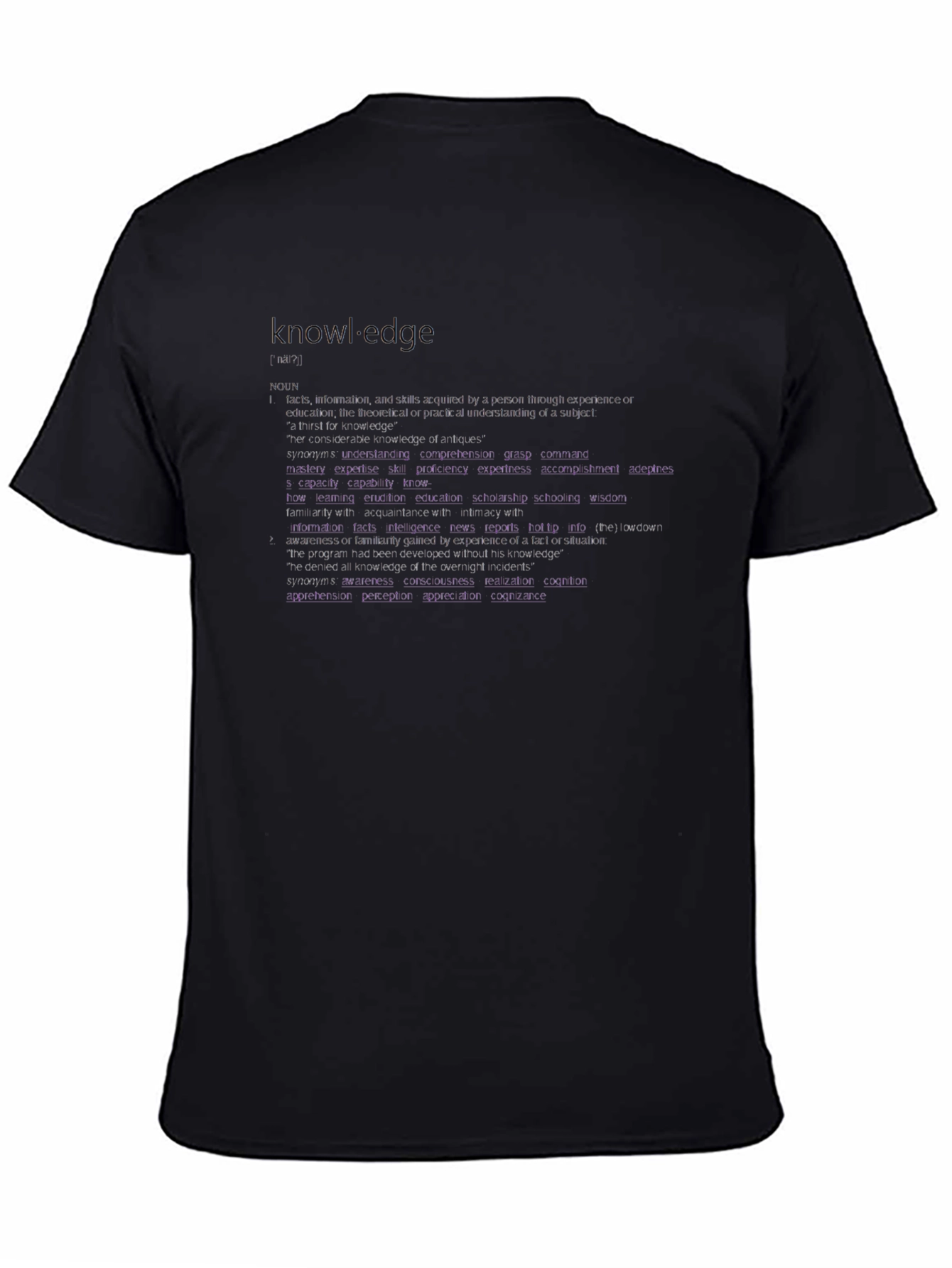 Knowledge Definition Graphic Tee