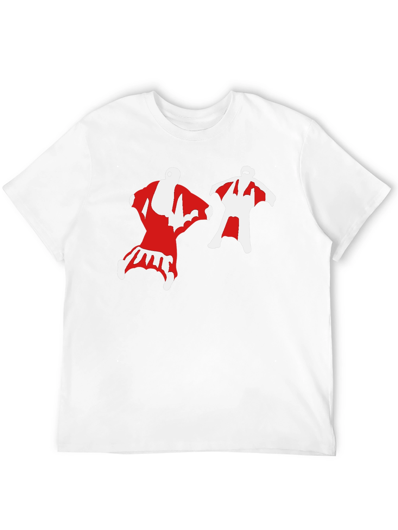 Wingsuit Skydivers Graphic Tee - Black Cotton T-Shirt
