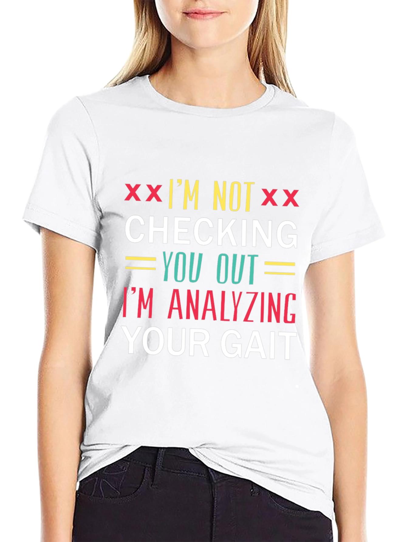 Analyzing Your Gait Novelty Graphic Tee - Black