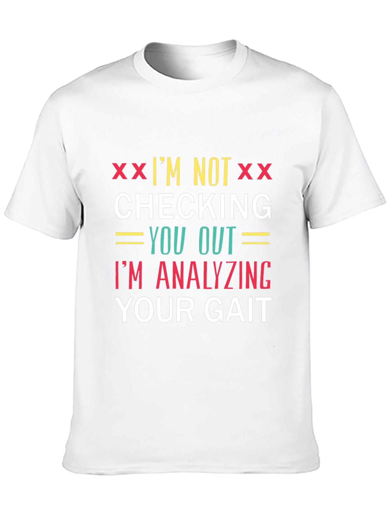 Analyzing Your Gait Novelty Graphic Tee - Black
