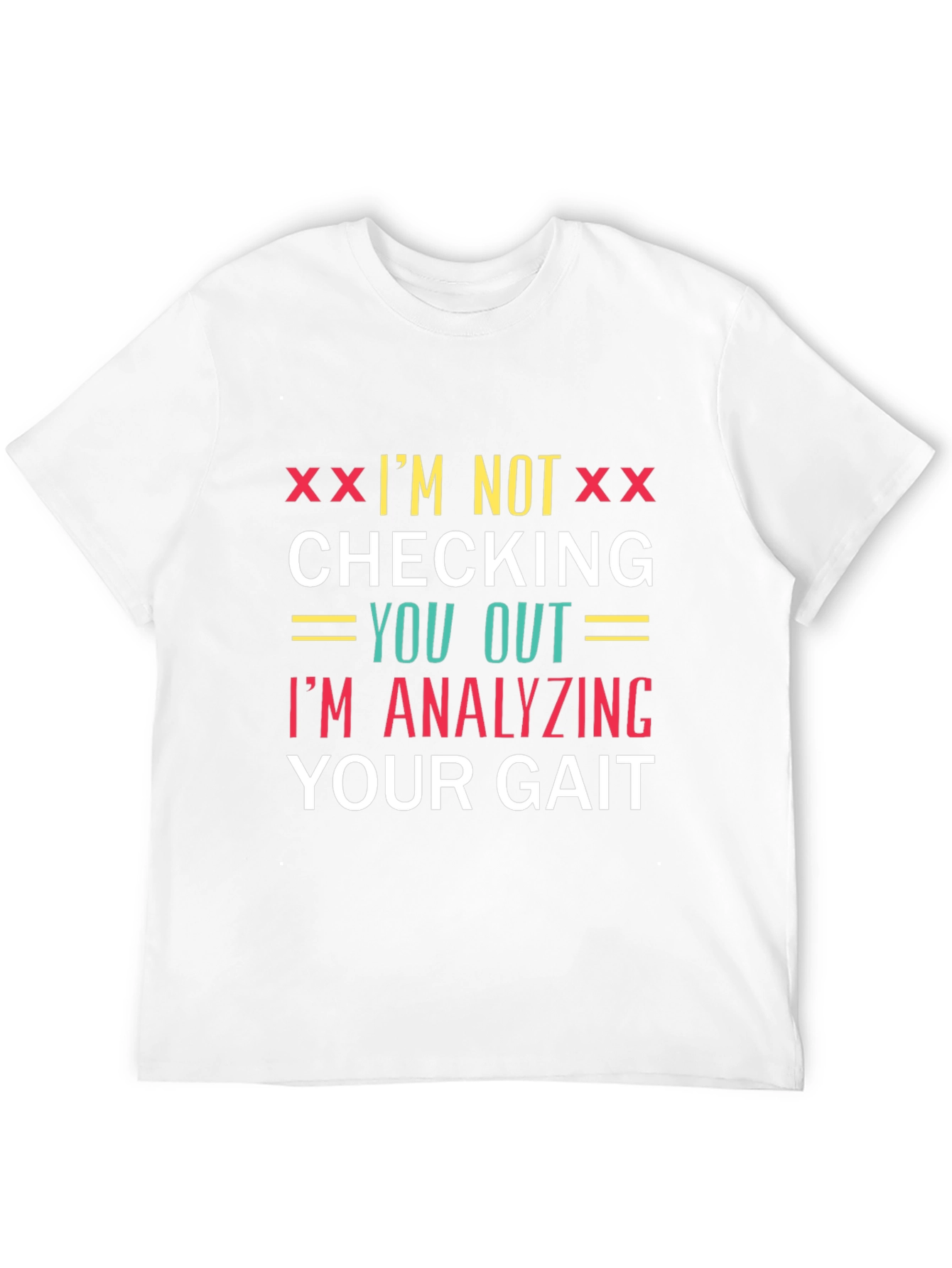 Analyzing Your Gait Novelty Graphic Tee - Black