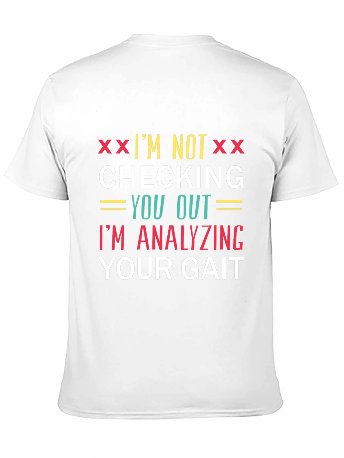 Analyzing Your Gait Novelty Graphic Tee - Black