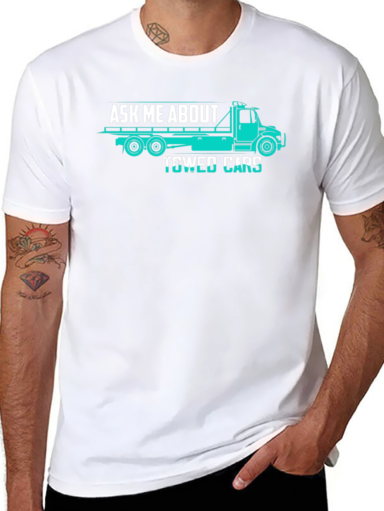 Ask Me About Towed Cars Funny Trucker T-Shirt