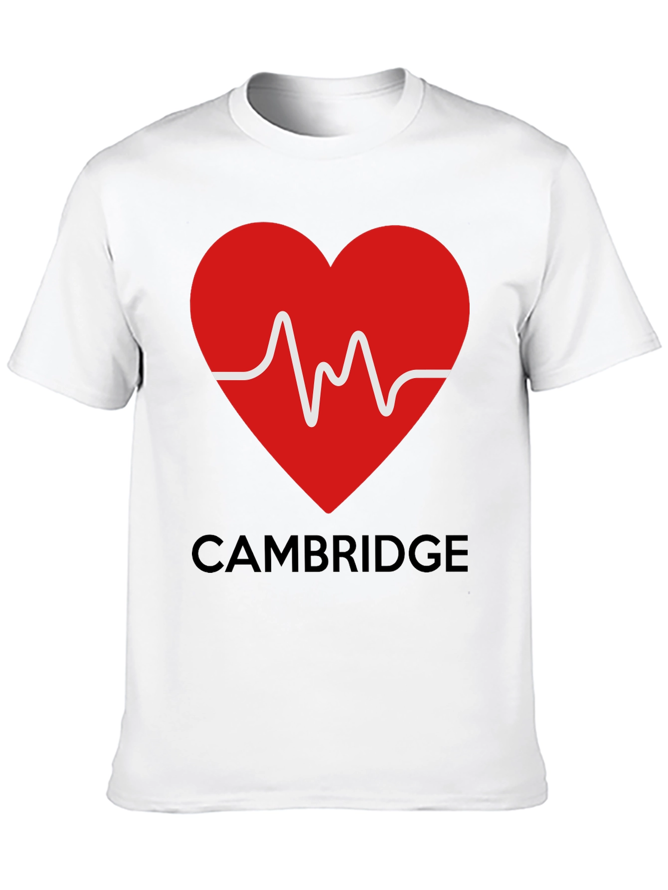 Cambridge Heartbeat Graphic Tee - Stylish City Pride!