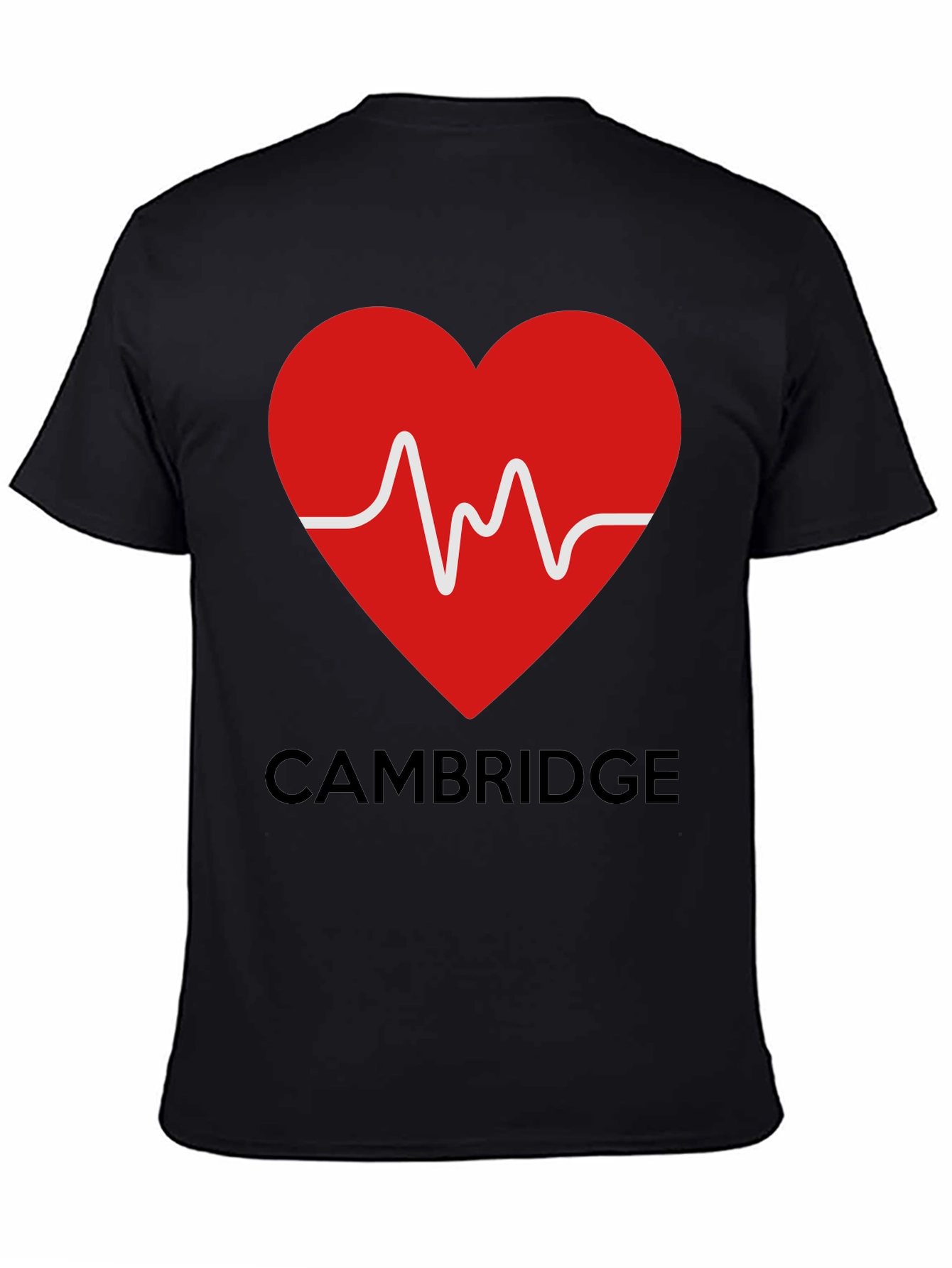 Cambridge Heartbeat Graphic Tee - Stylish City Pride!