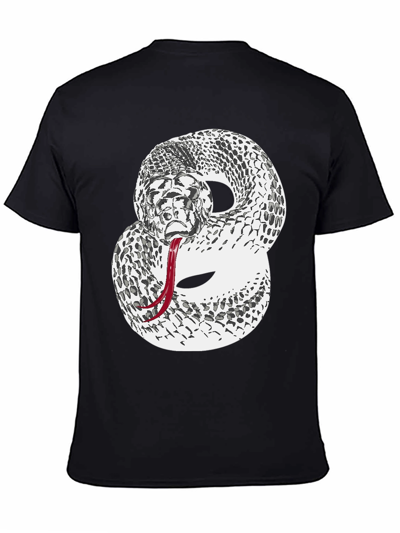 Rattlesnake Graphic Tee - Mens Black T-Shirt