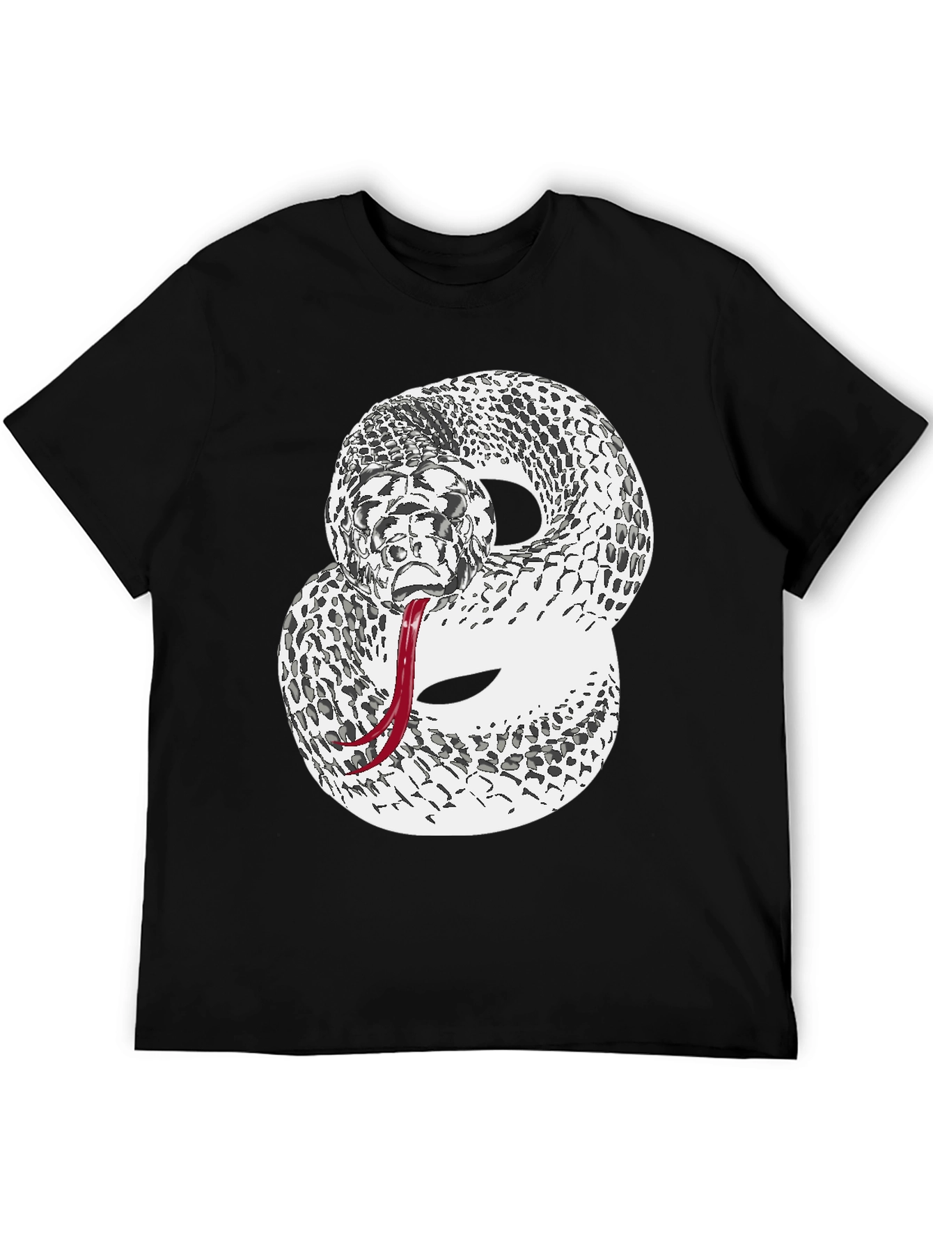 Rattlesnake Graphic Tee - Mens Black T-Shirt
