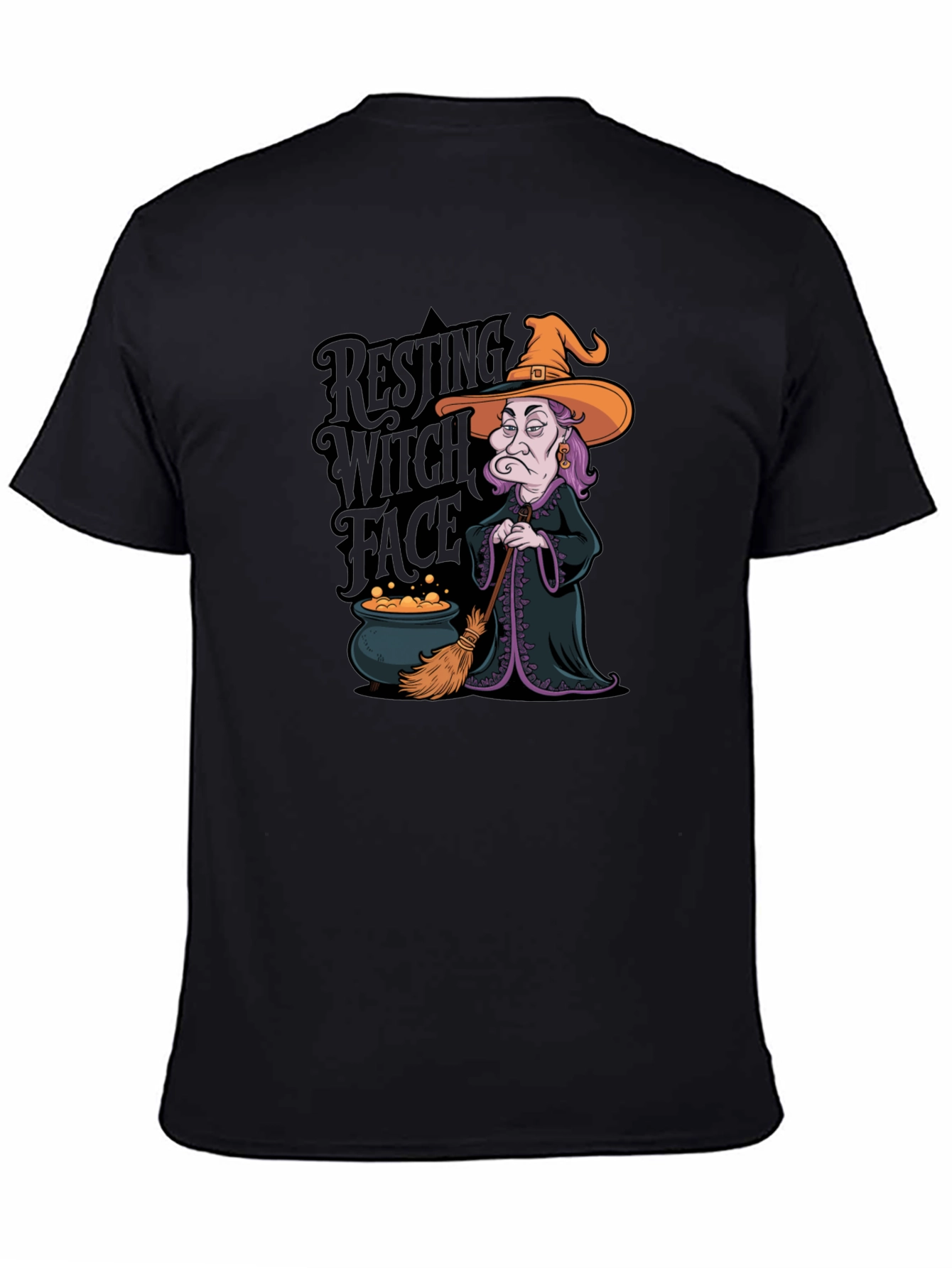 Resting Witch Face Graphic T-Shirt