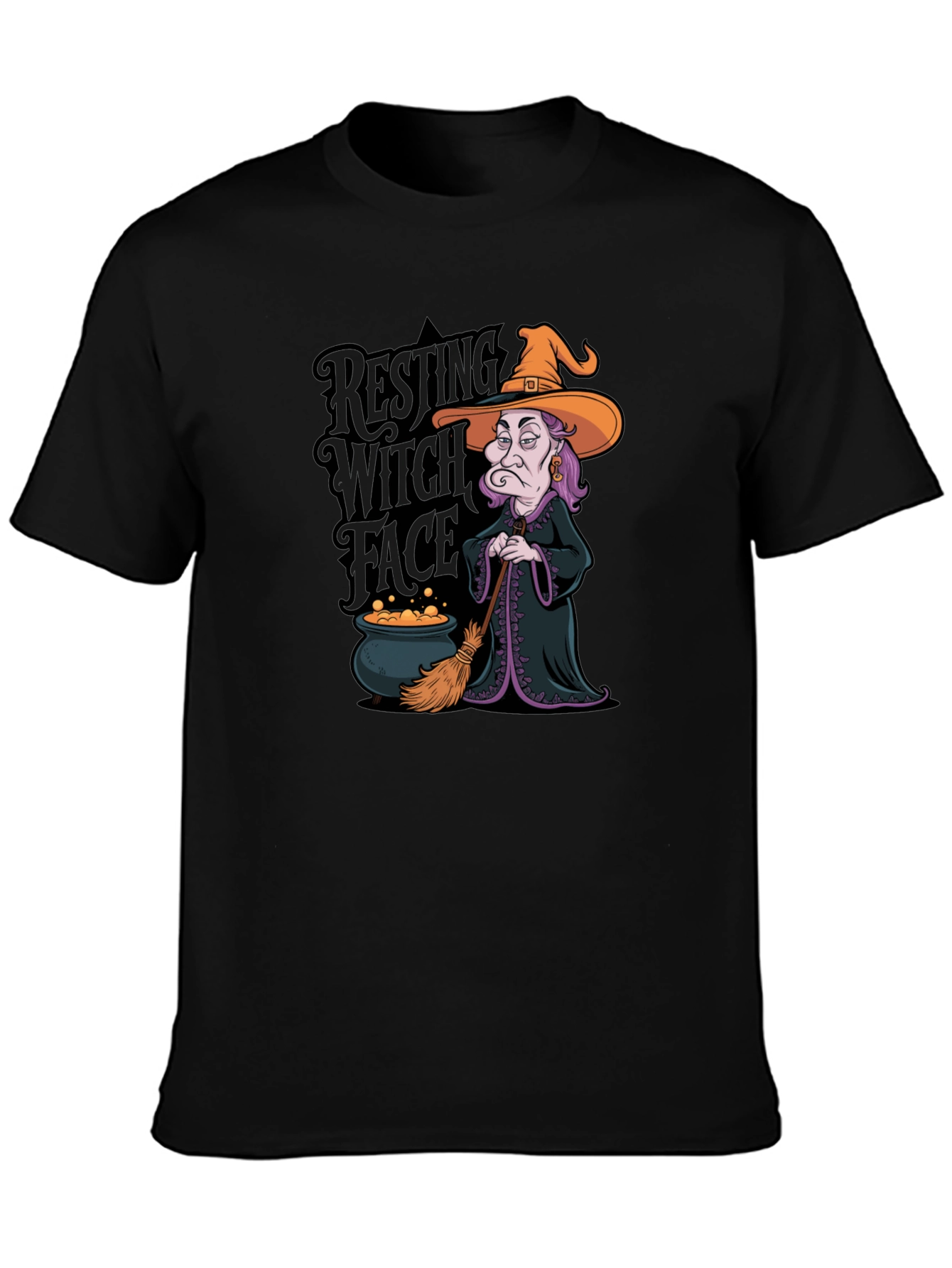 Resting Witch Face Graphic T-Shirt