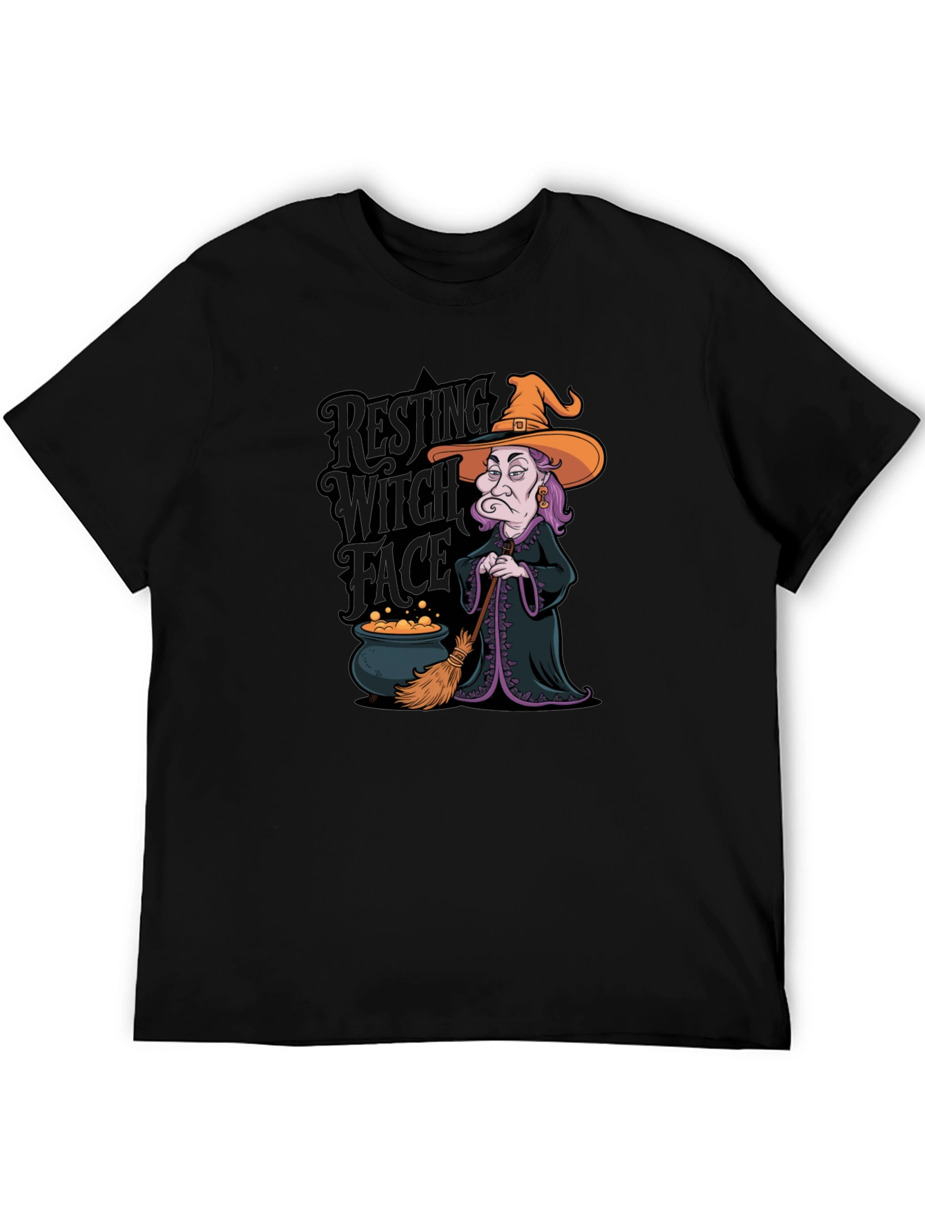Resting Witch Face Graphic T-Shirt