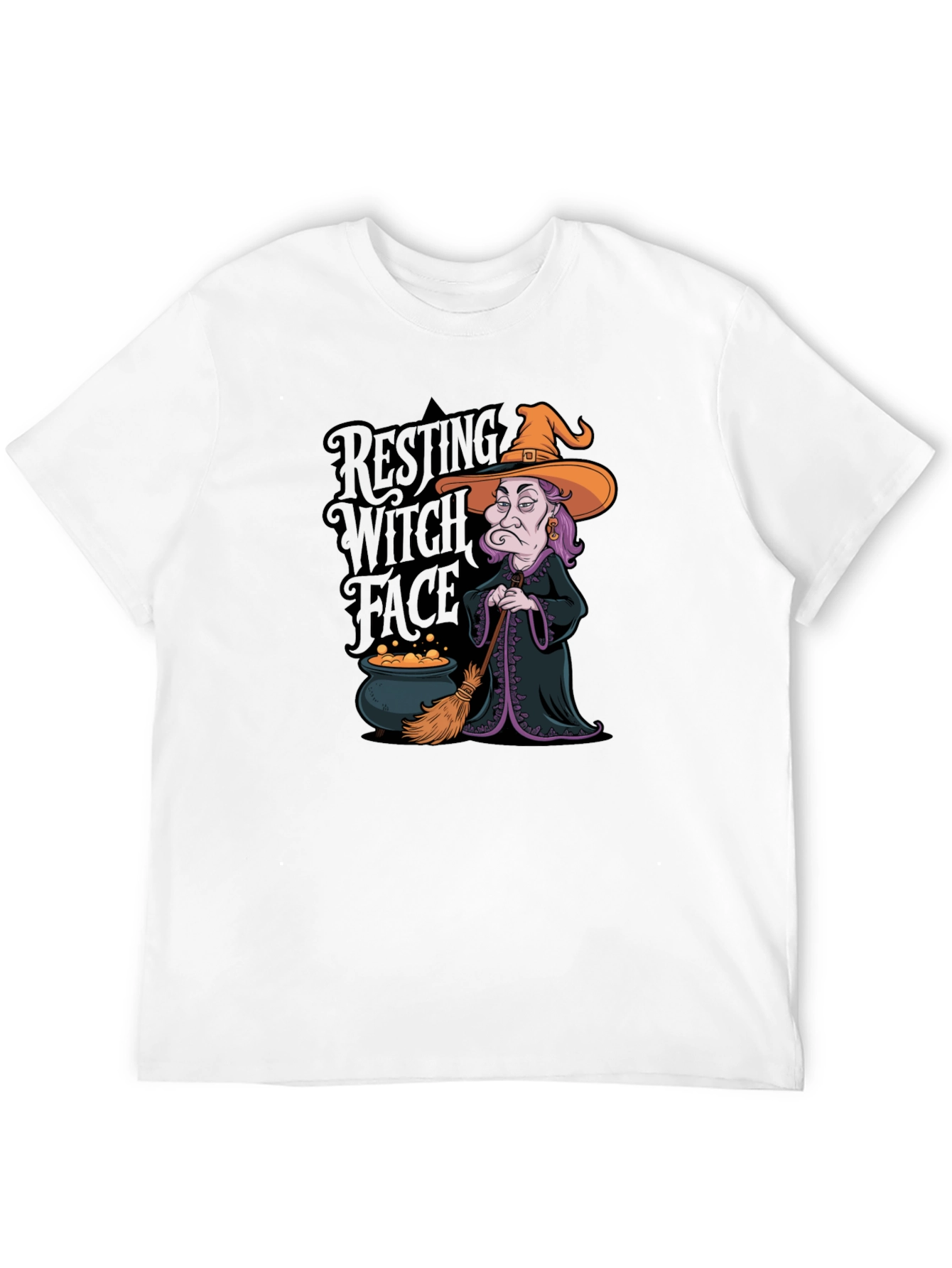 Resting Witch Face Graphic T-Shirt