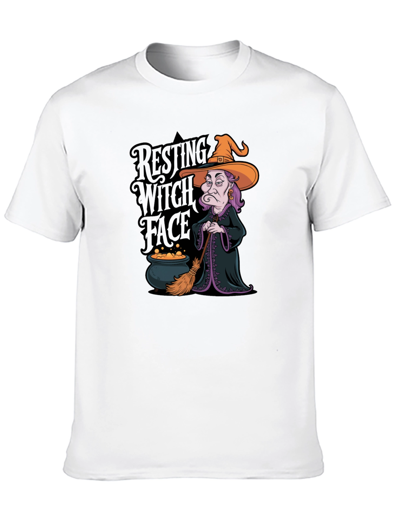 Resting Witch Face Graphic T-Shirt