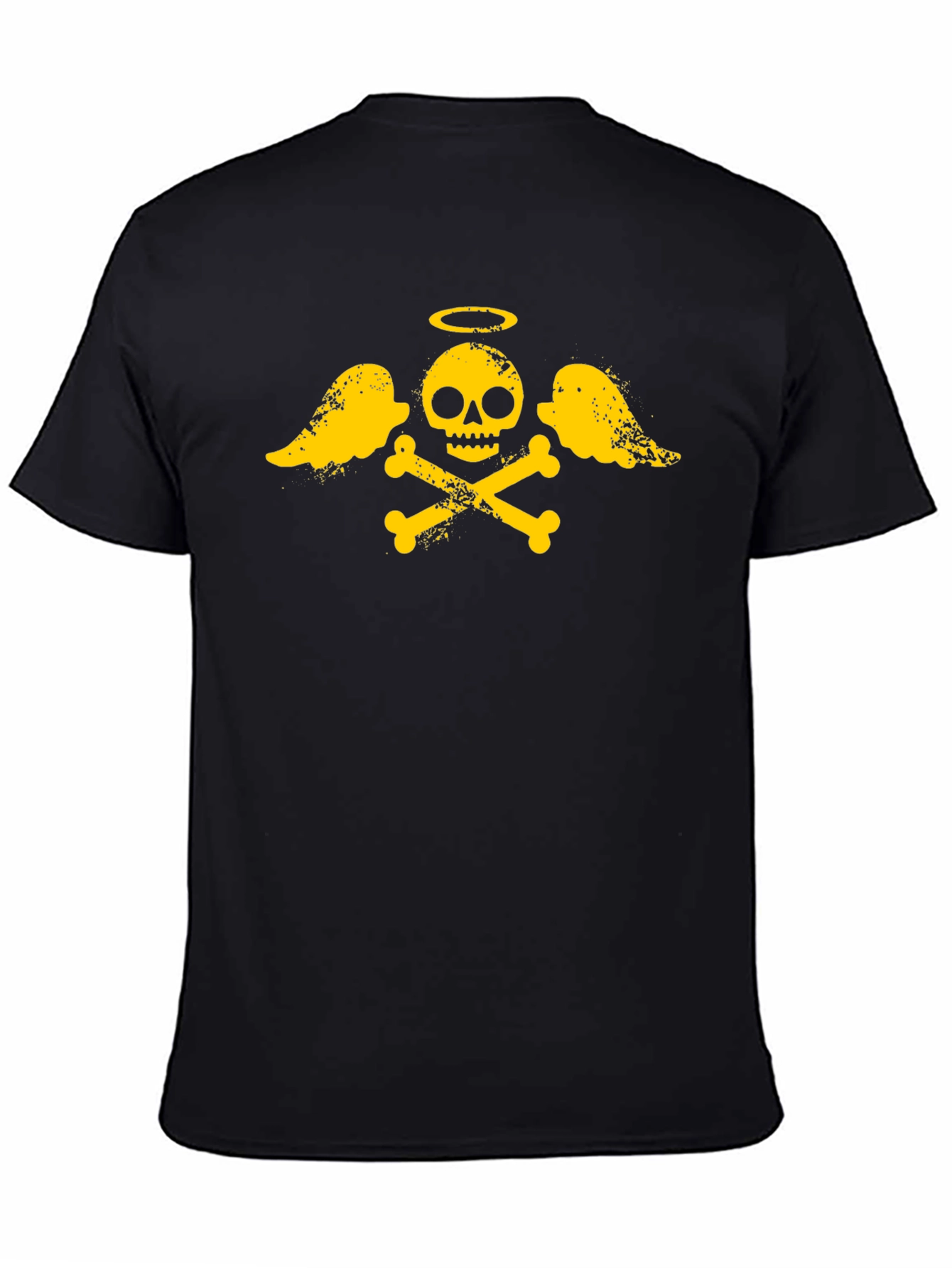 Skull and Crossbones Graphic T-Shirt - Black