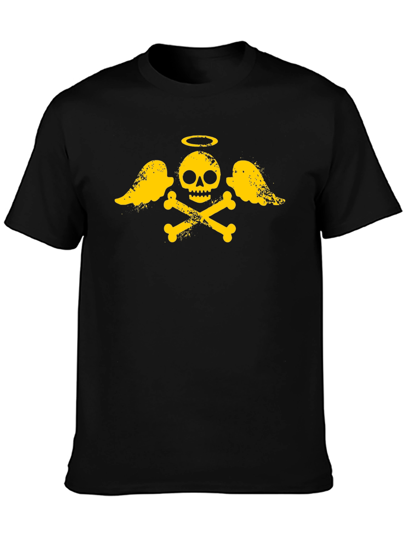 Skull and Crossbones Graphic T-Shirt - Black