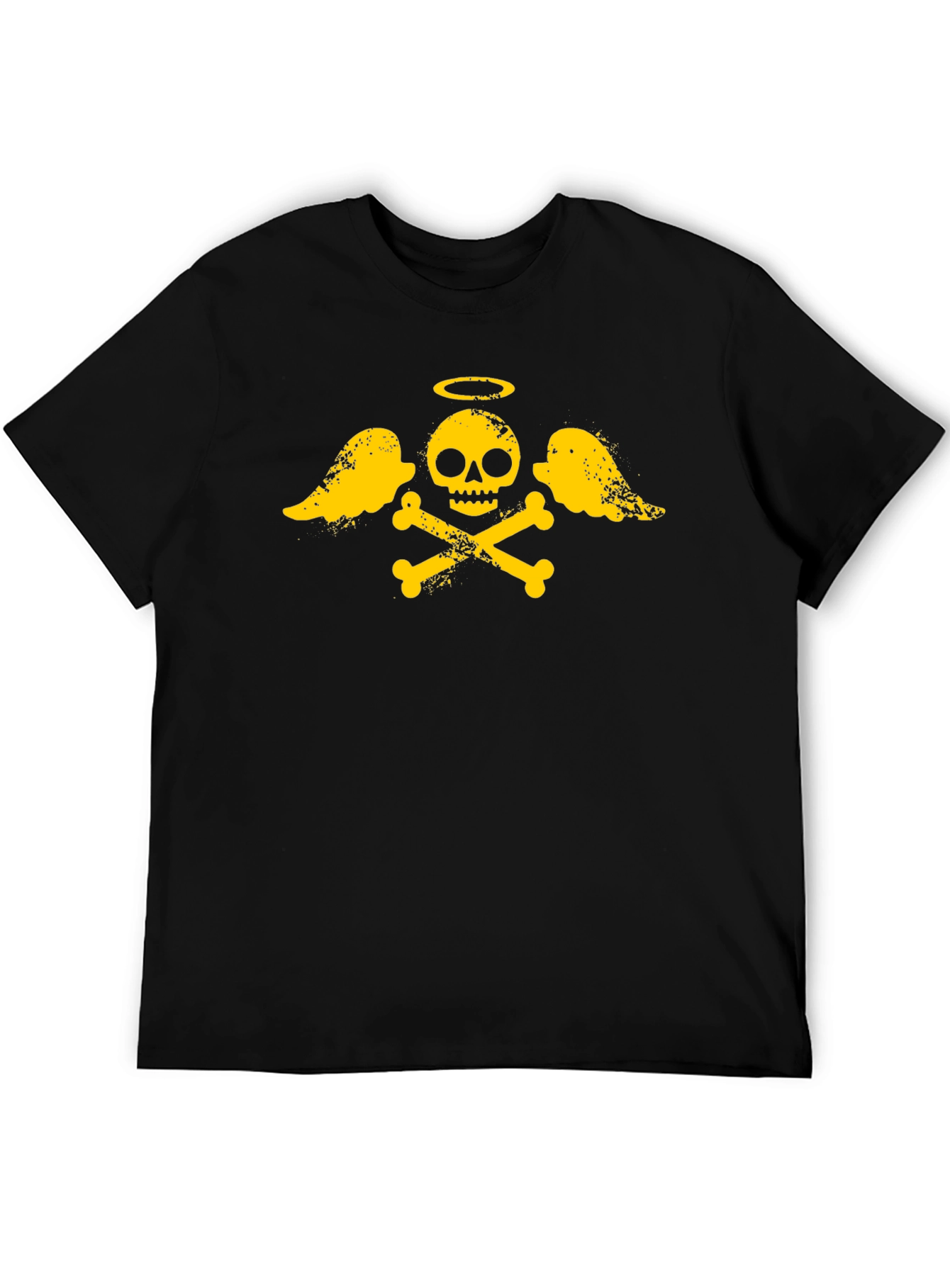 Skull and Crossbones Graphic T-Shirt - Black