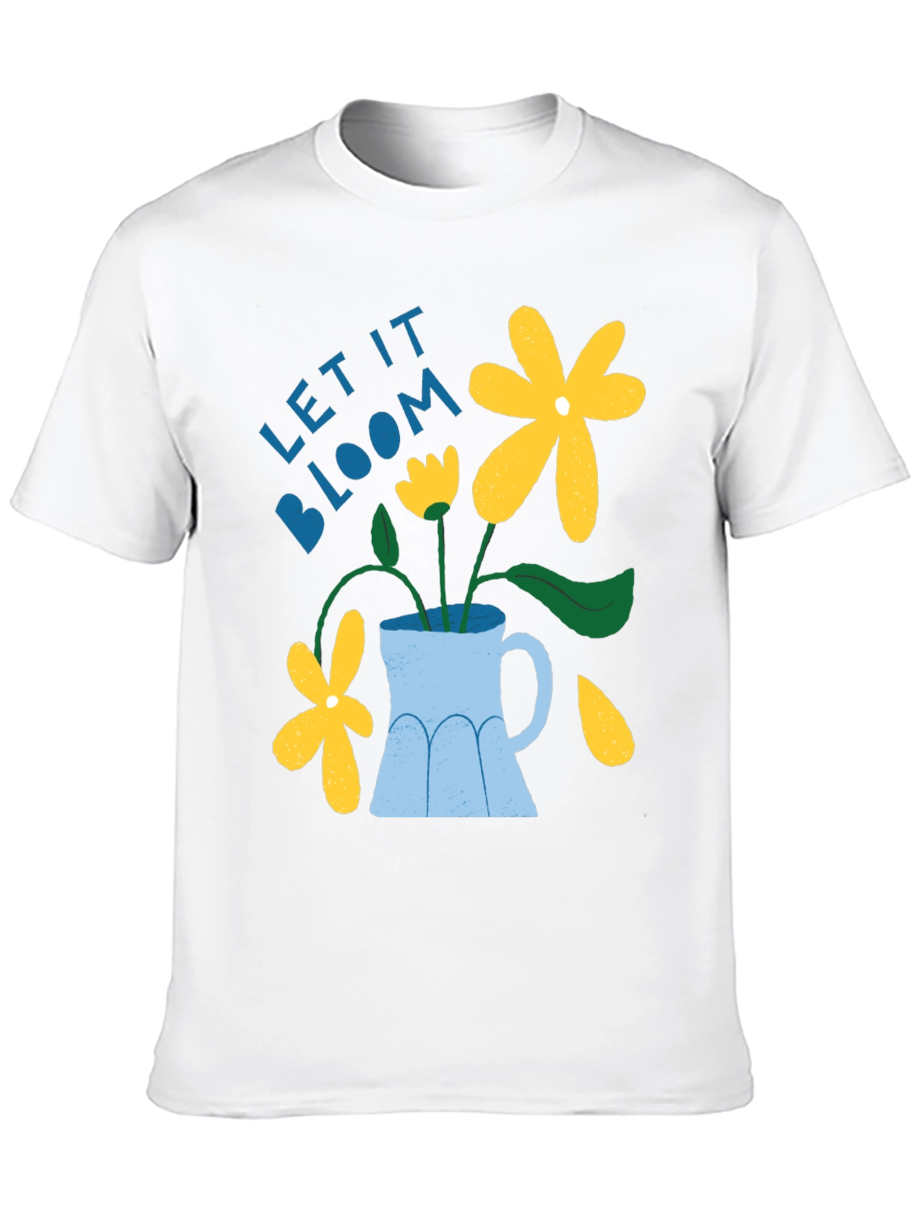 Let It Bloom Graphic Tee - Mens Black T-Shirt