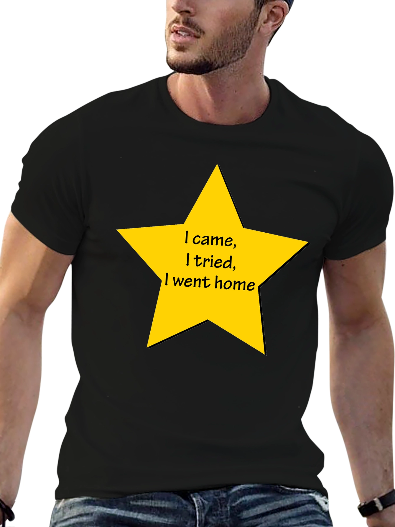 Funny I Came I Tried Star Graphic T-Shirt