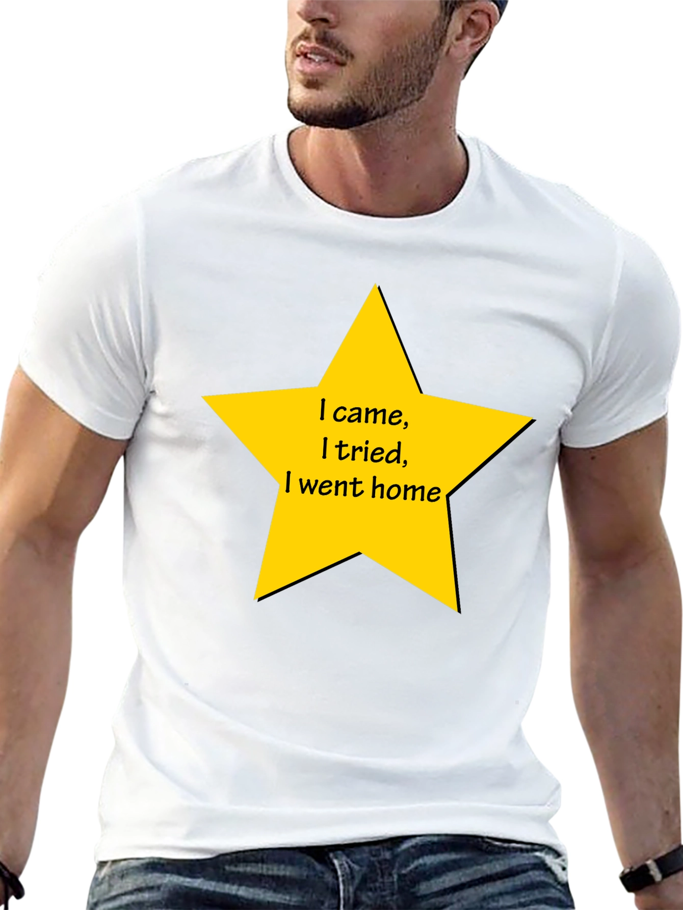 Funny I Came I Tried Star Graphic T-Shirt