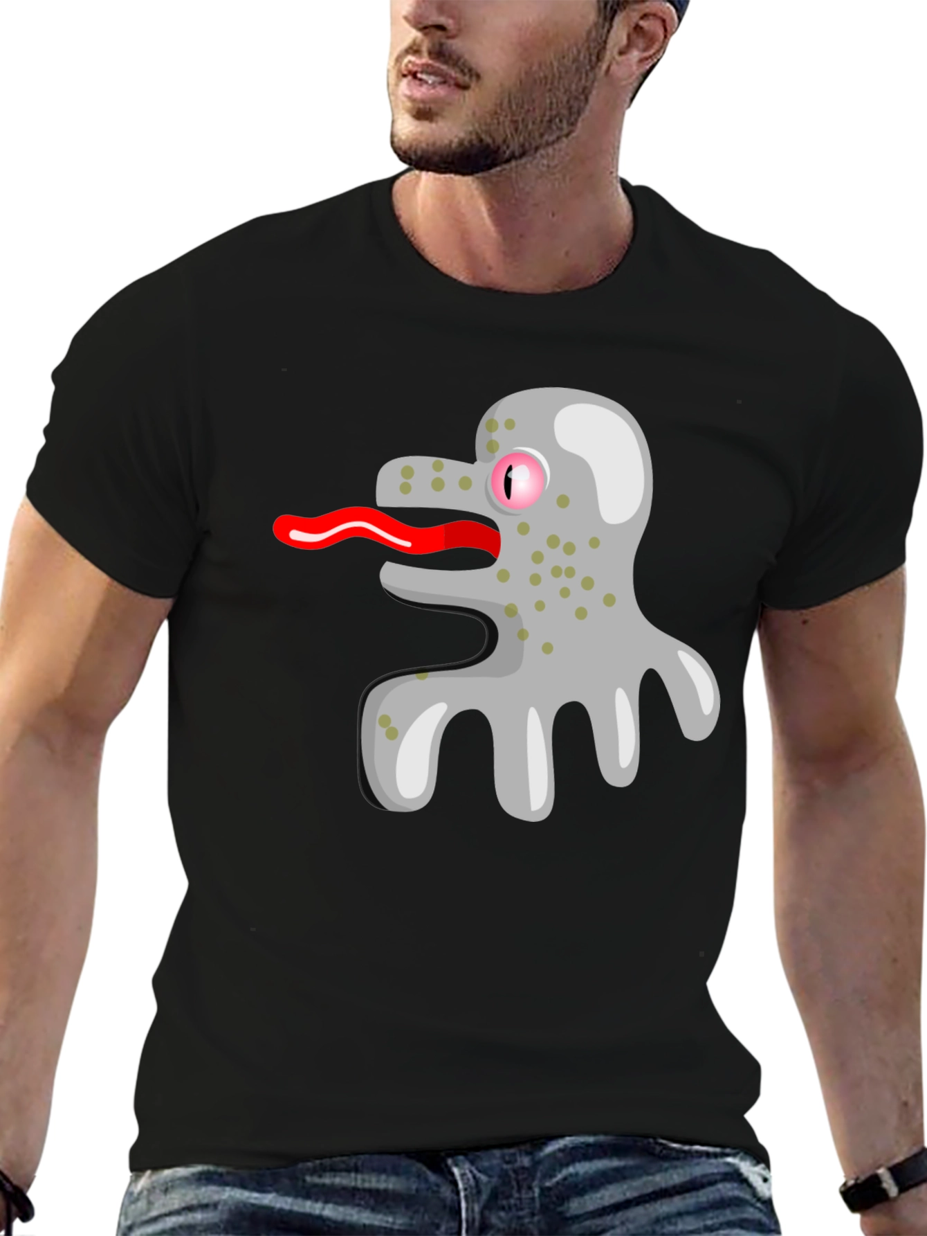 Funky Amoeba T-Shirt - Unique Cartoon Design