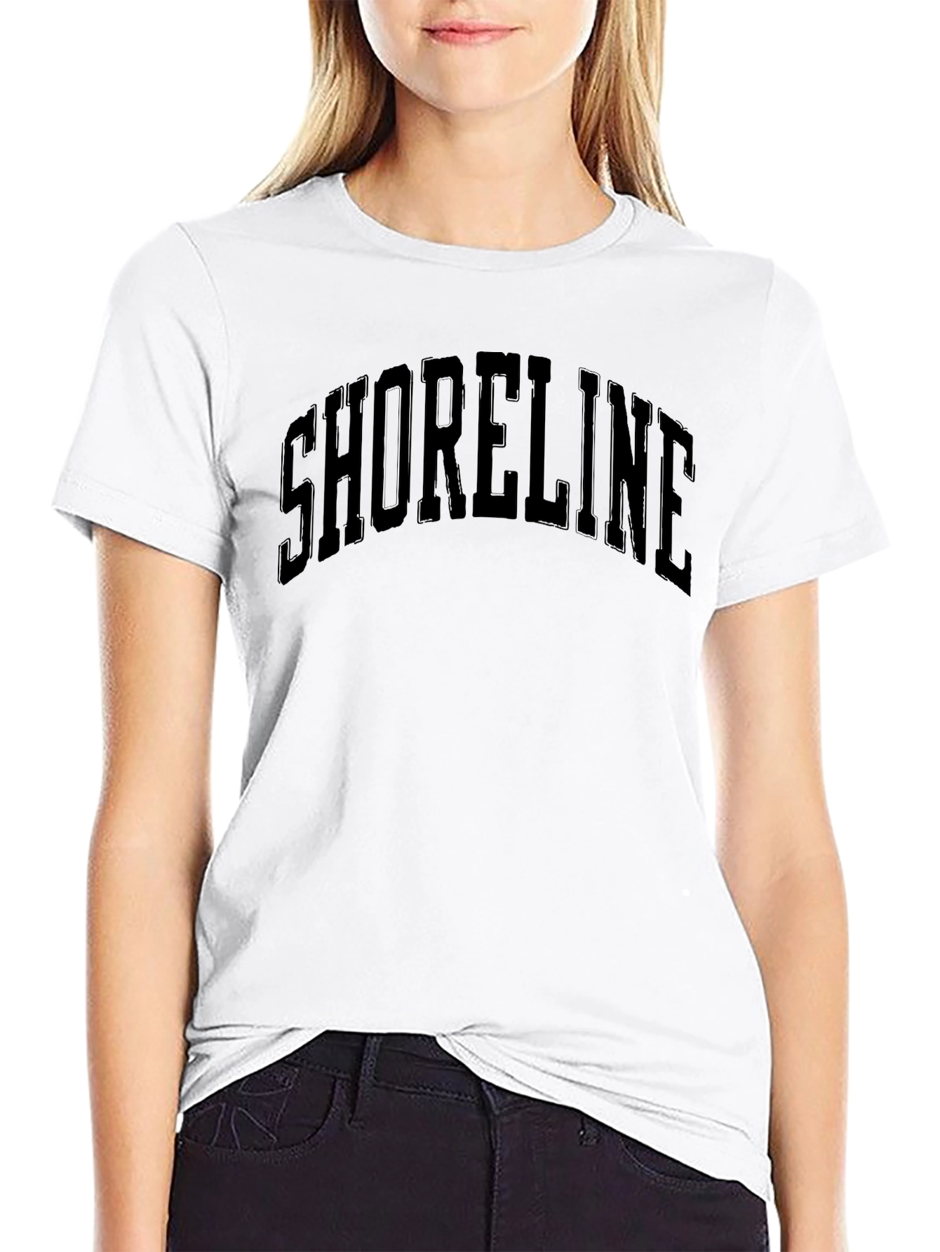 Shoreline Black Graphic T-Shirt