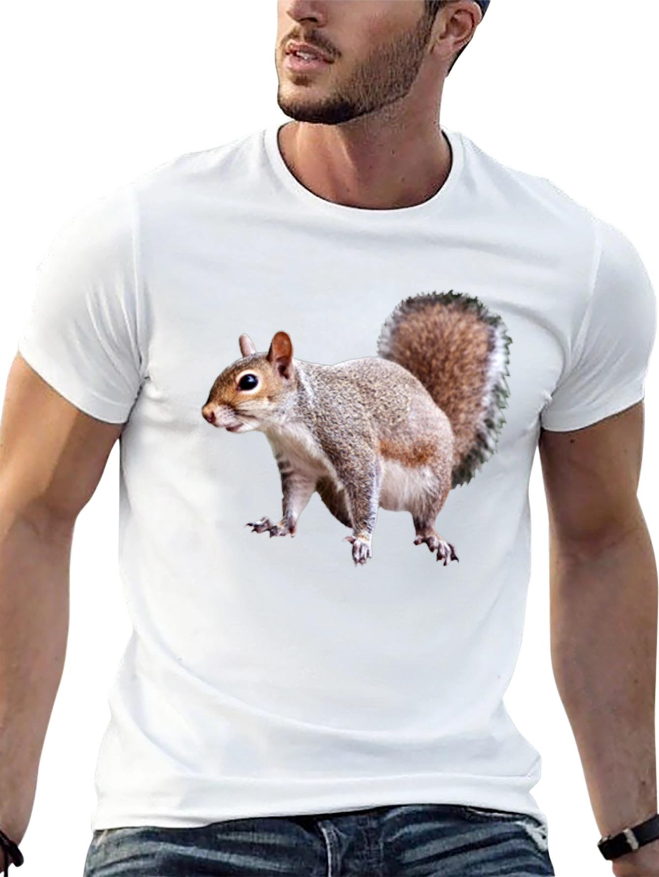 Squirrel Graphic Tee - Black Unisex T-Shirt