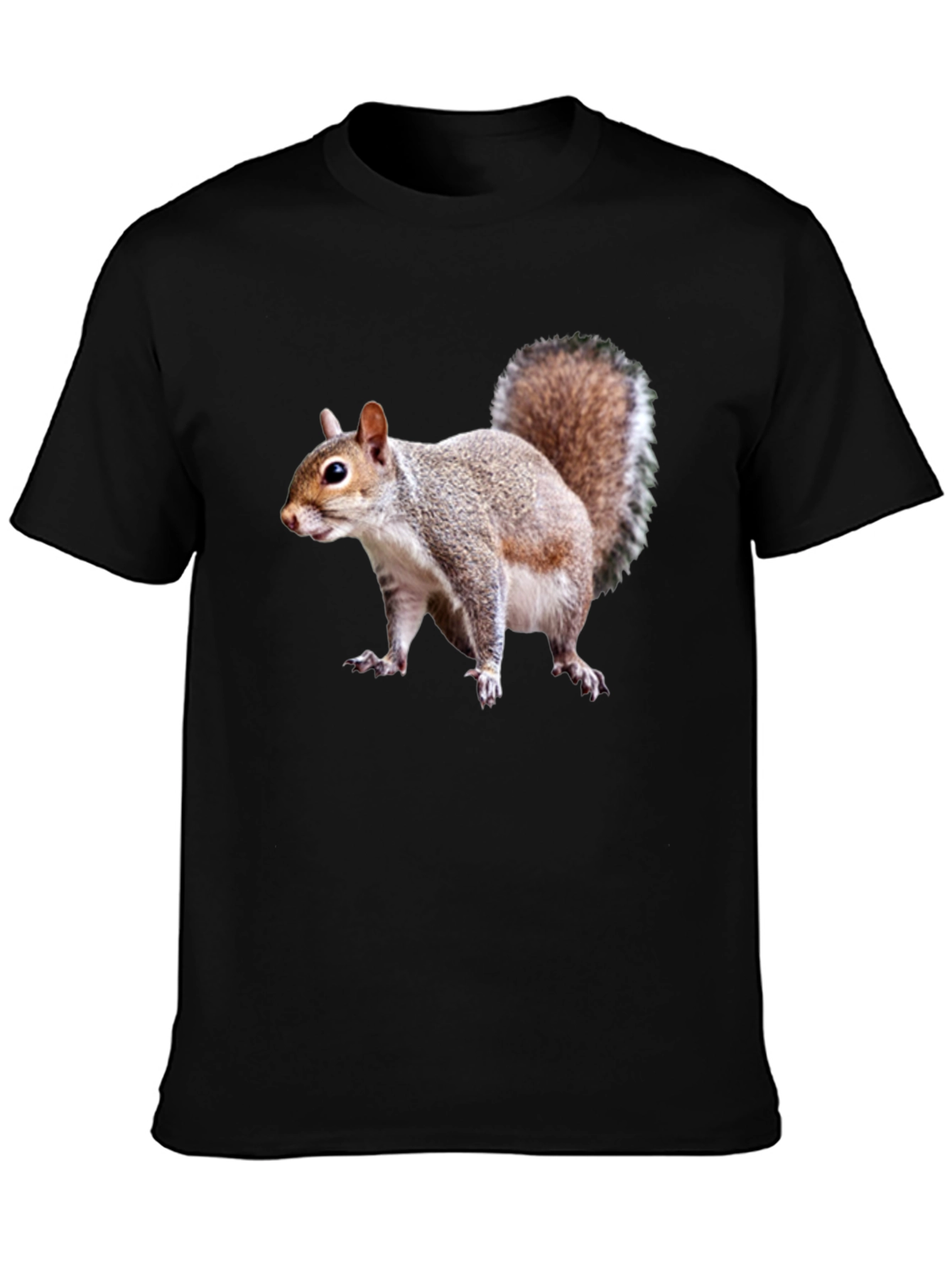 Squirrel Graphic Tee - Black Unisex T-Shirt