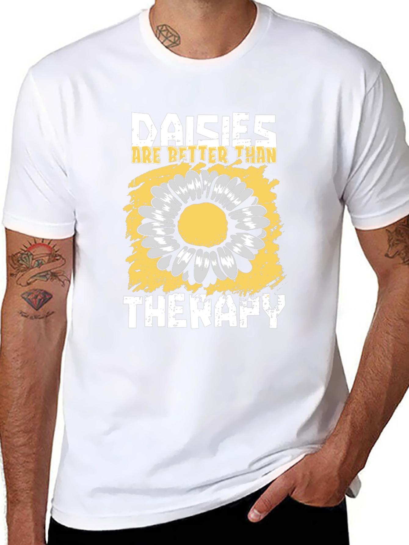 Daisies Are Better Than Therapy T-Shirt