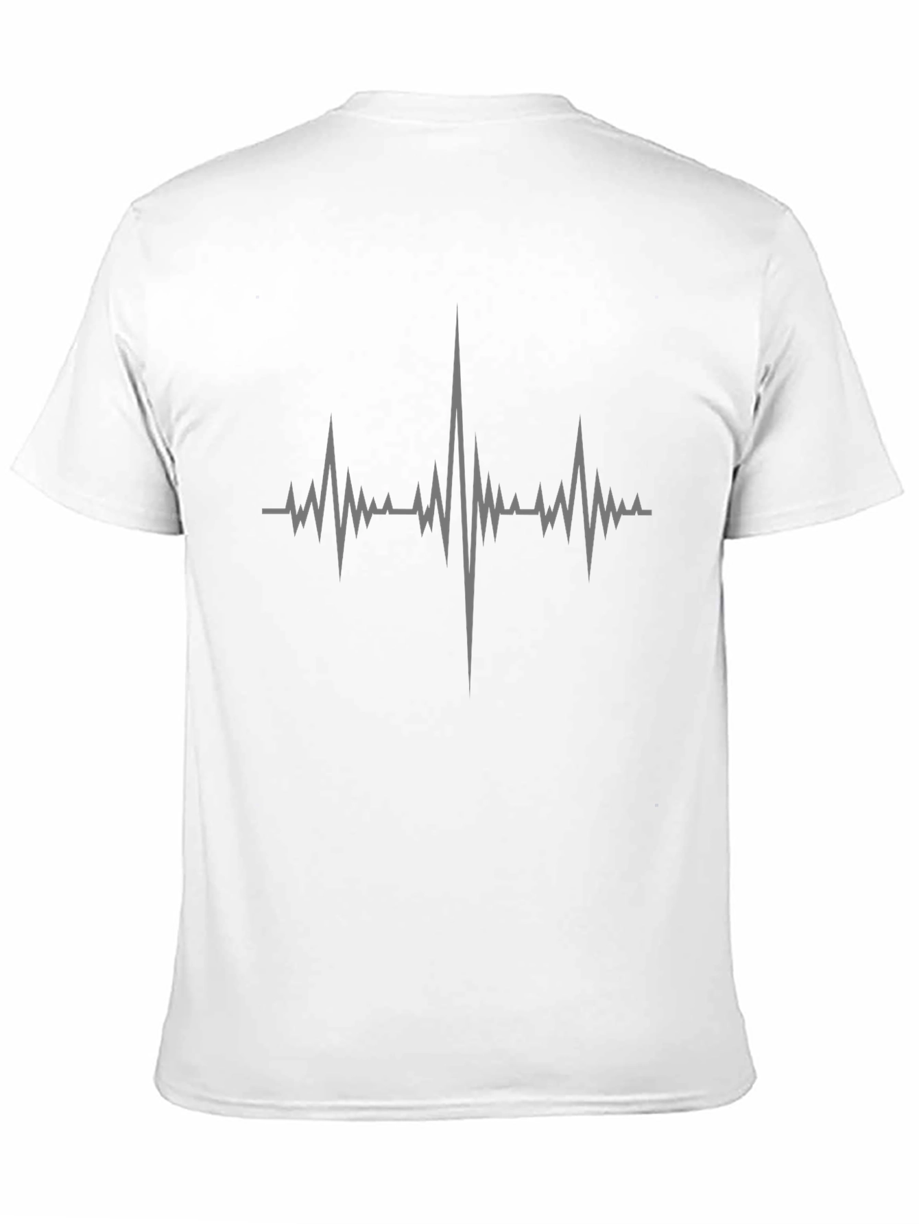 Heartbeat Graphic Tee - Black Cotton Comfort