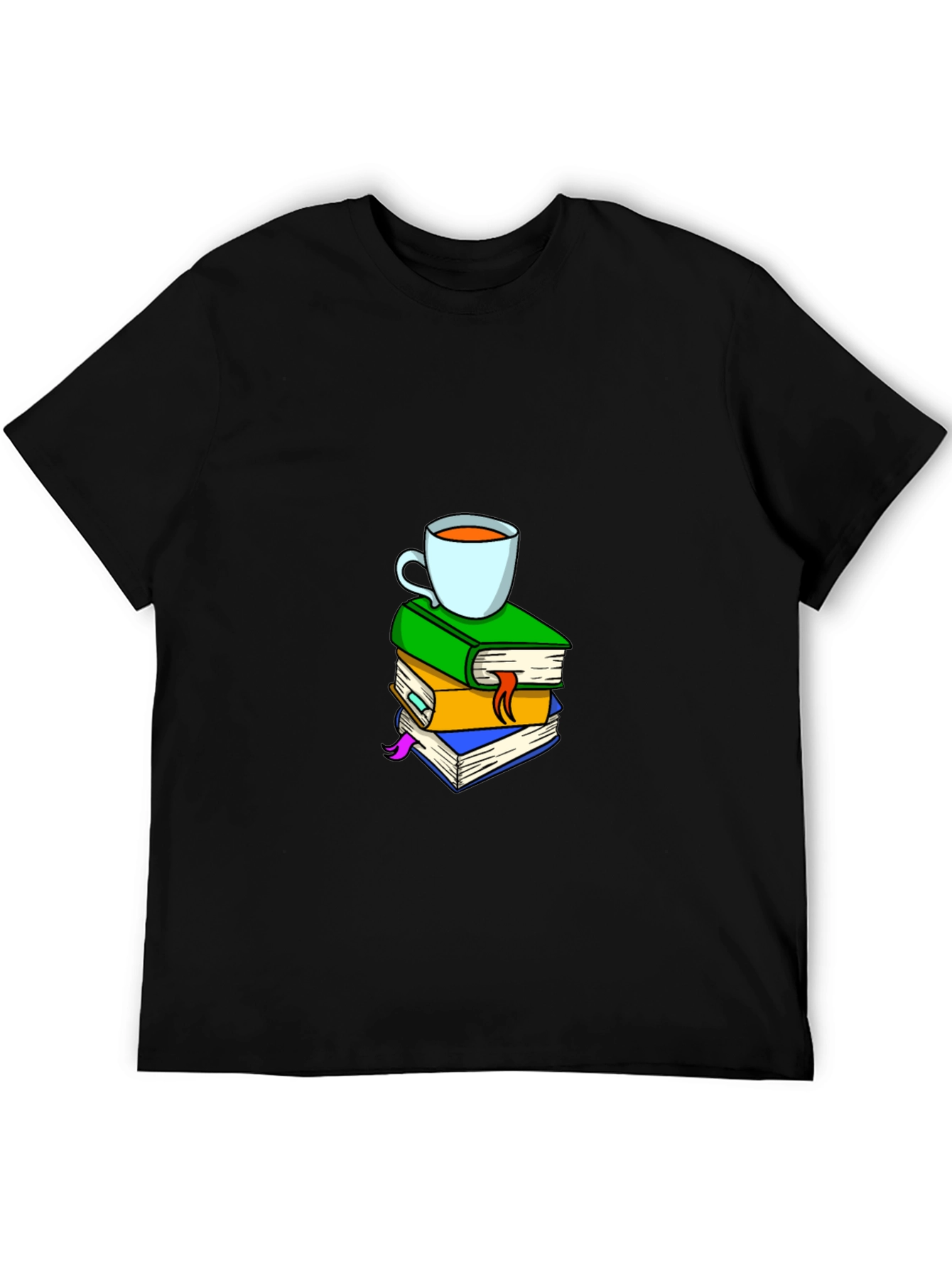 Book Stack & Coffee T-Shirt