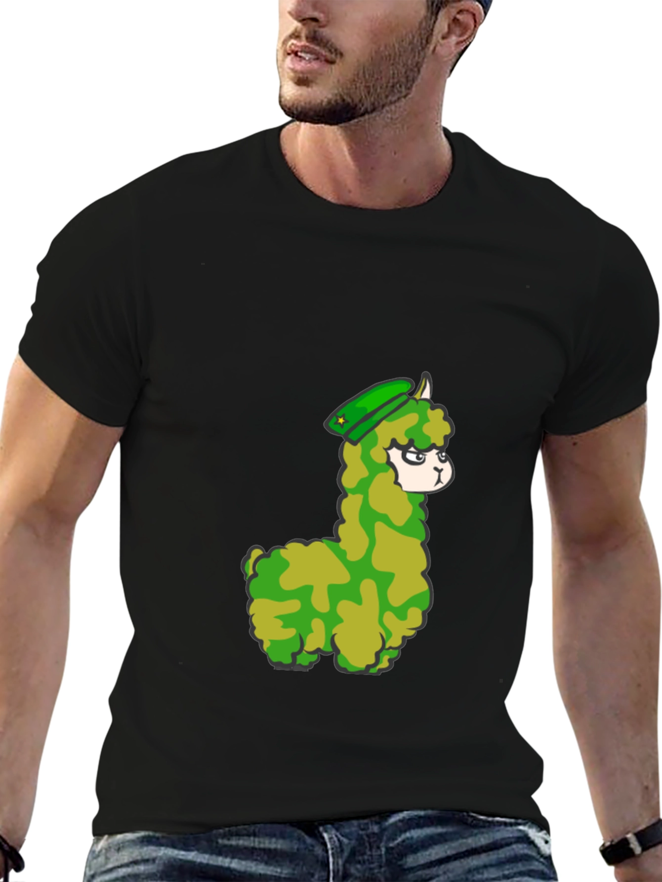 Alpaca Camo T-Shirt - Fun Novelty Tee