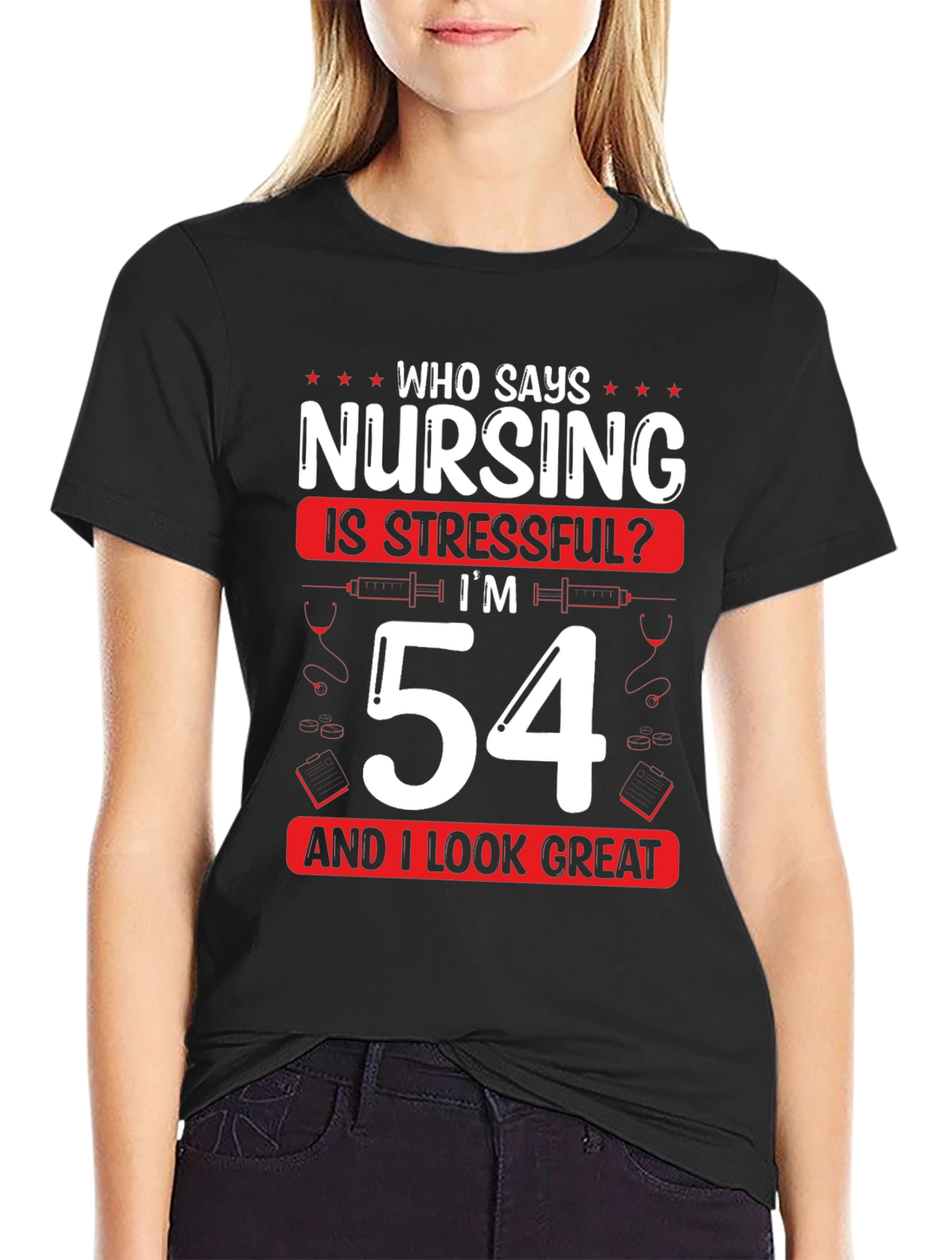 Funny Nursing 54th Birthday T-Shirt