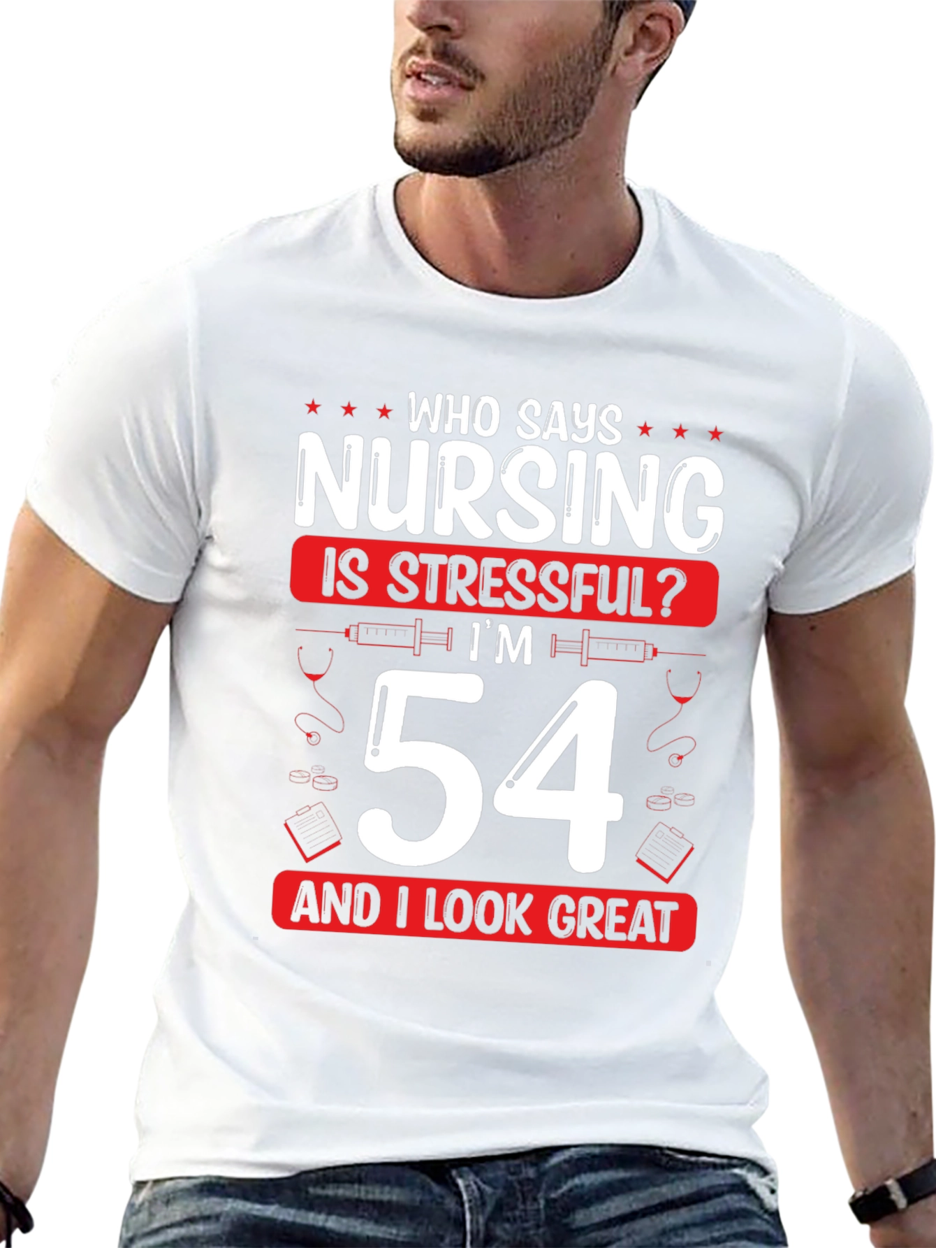 Funny Nursing 54th Birthday T-Shirt