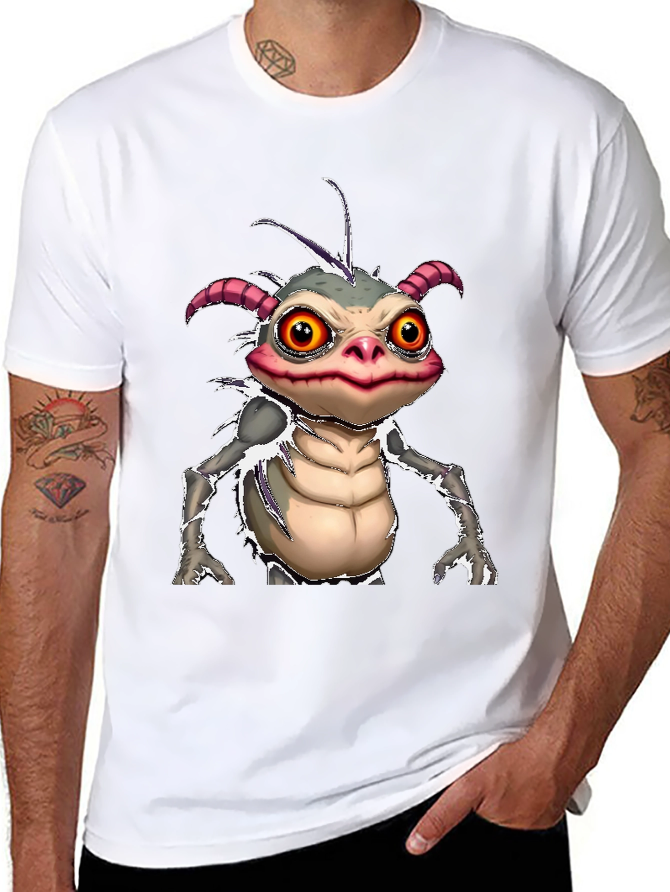 Monster Creature Graphic Tee - Unique Design