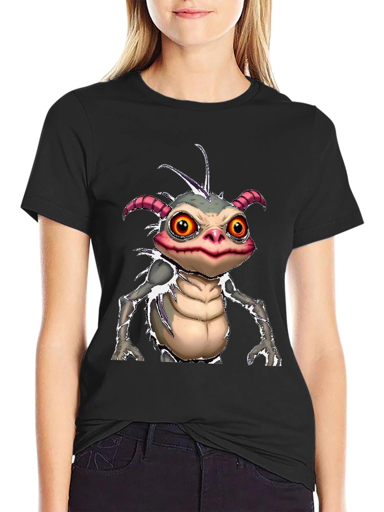 Monster Creature Graphic Tee - Unique Design