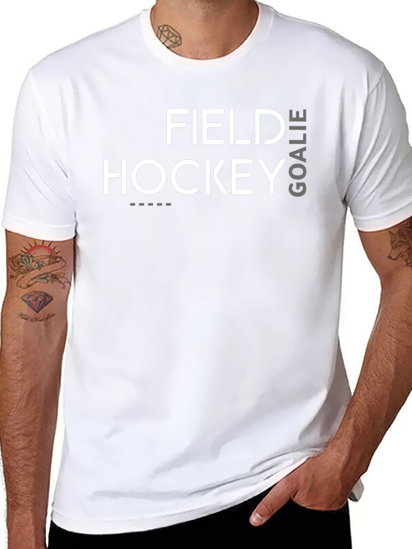Field Hockey Goalie Black T-Shirt
