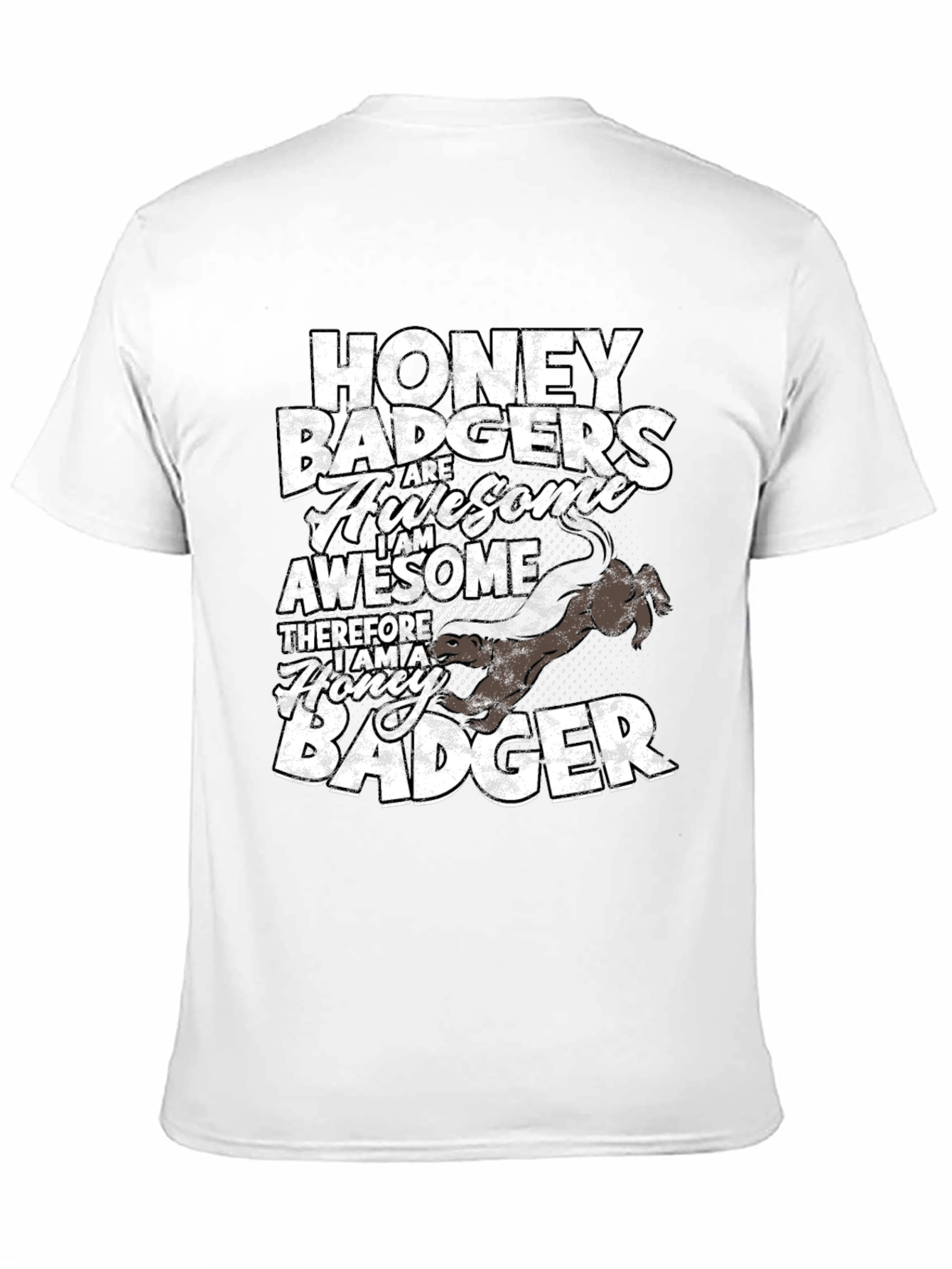 Honey Badger Awesome Graphic Tee