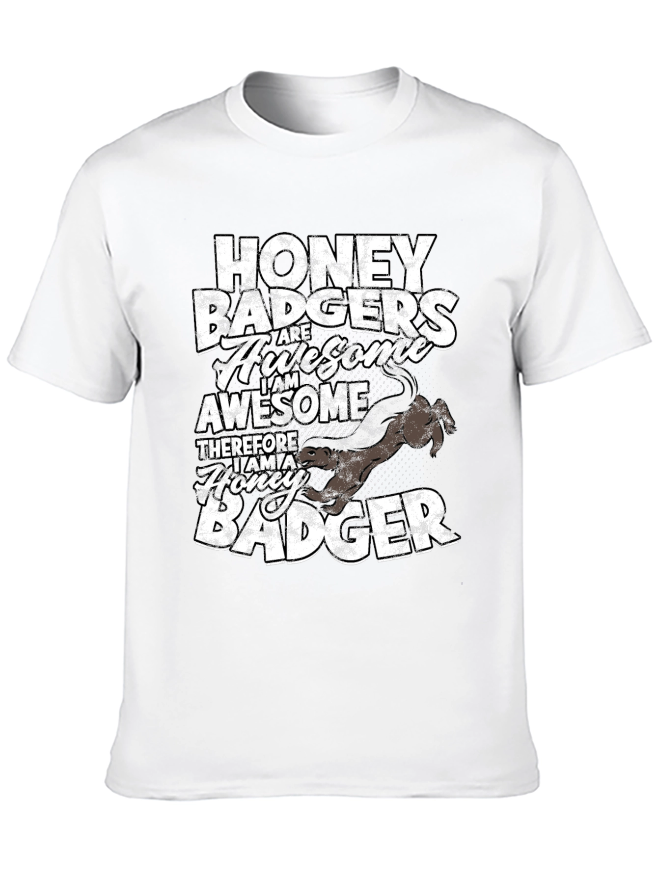 Honey Badger Awesome Graphic Tee