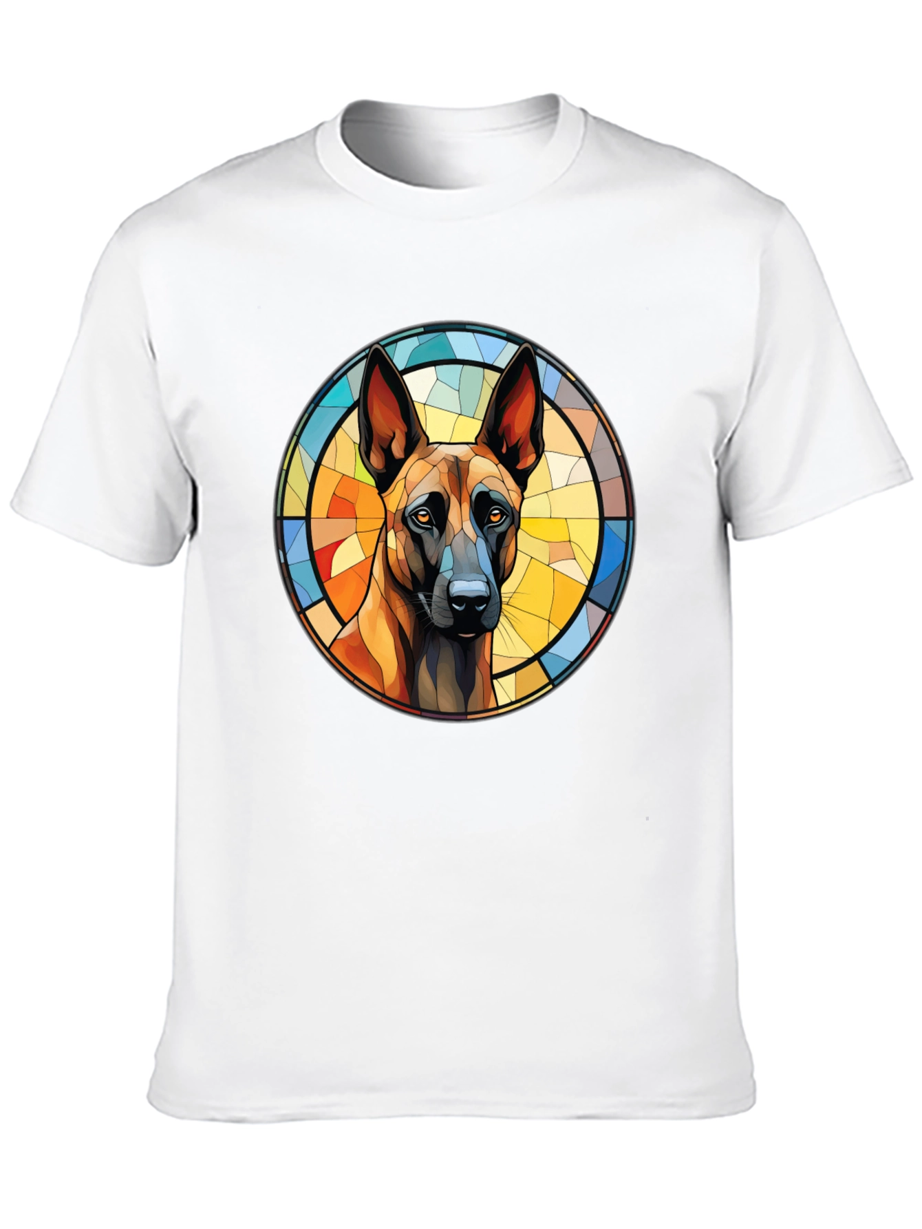 Dog Breed Stained Glass Graphic Tee
