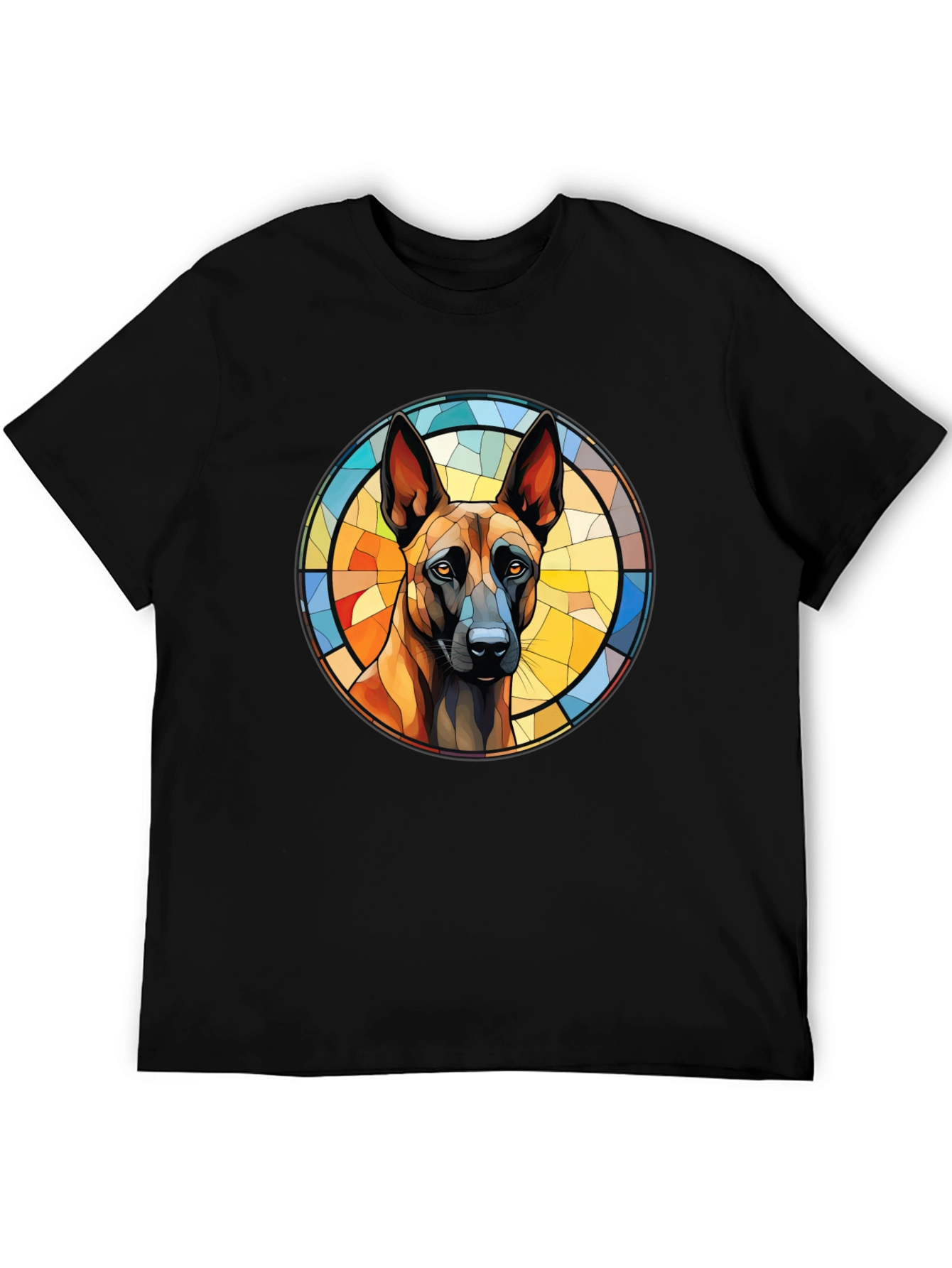 Dog Breed Stained Glass Graphic Tee