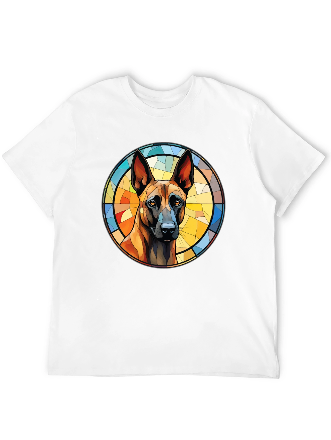 Dog Breed Stained Glass Graphic Tee