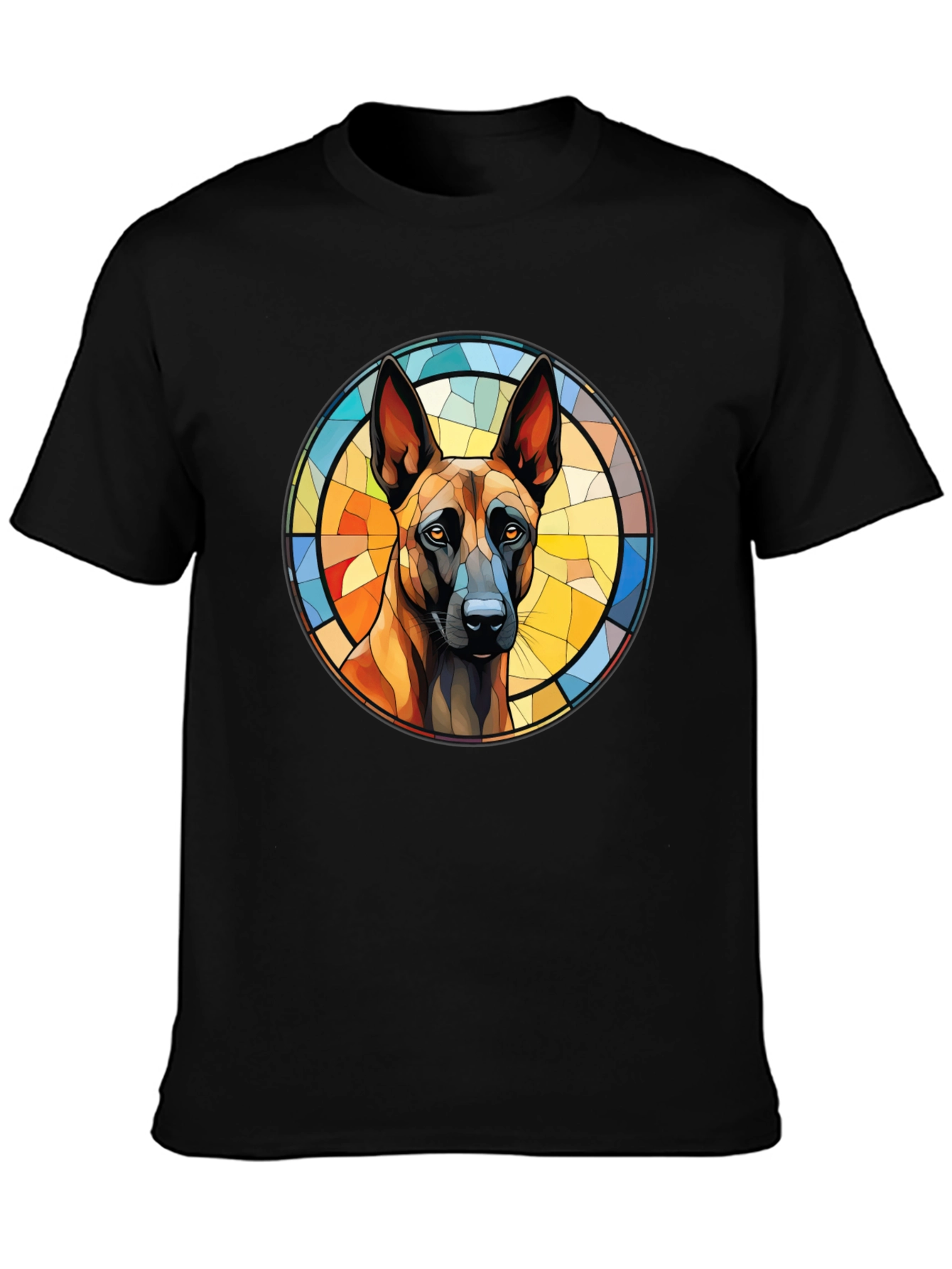 Dog Breed Stained Glass Graphic Tee