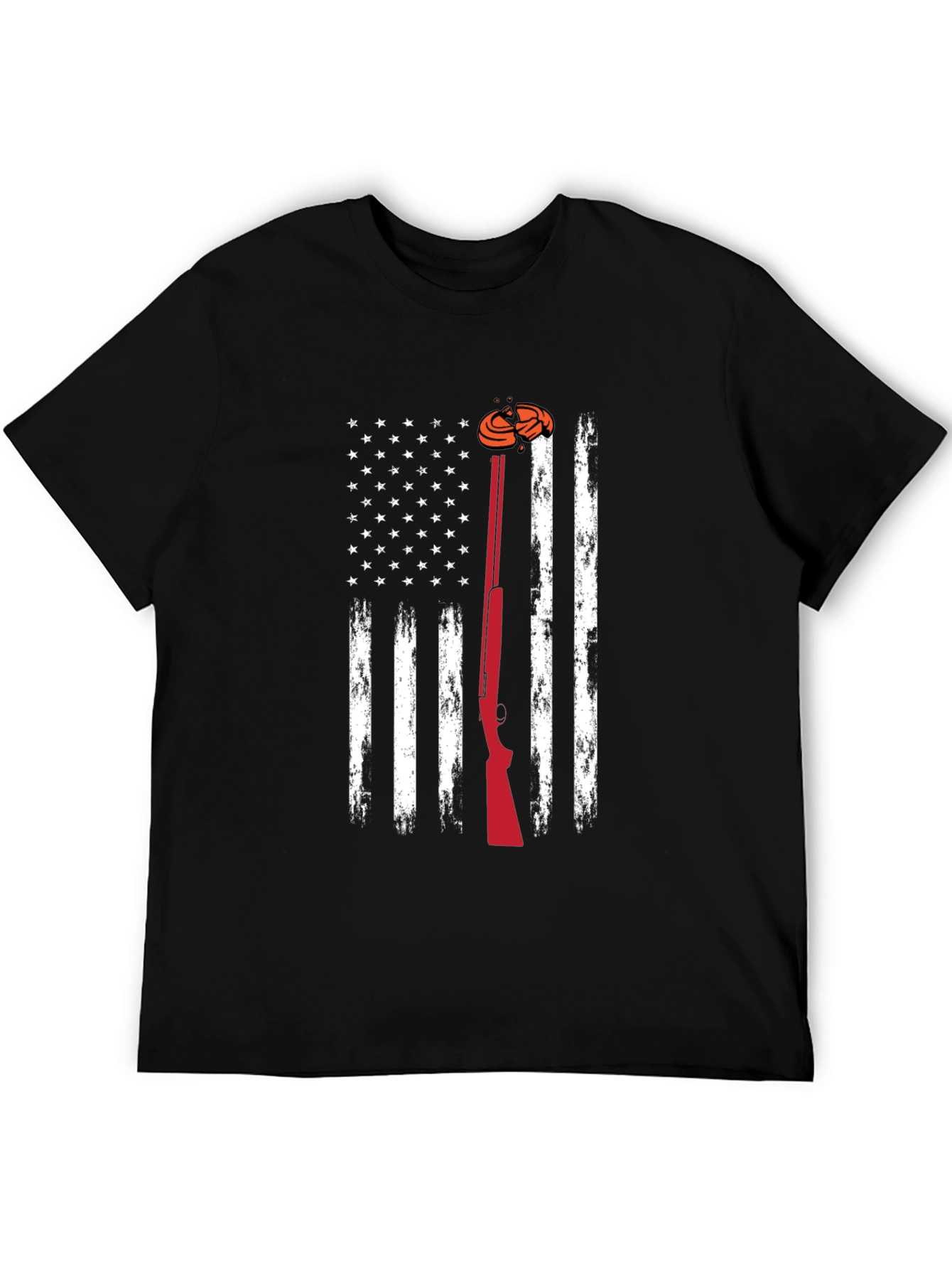 American Flag Clay Shooting T-Shirt