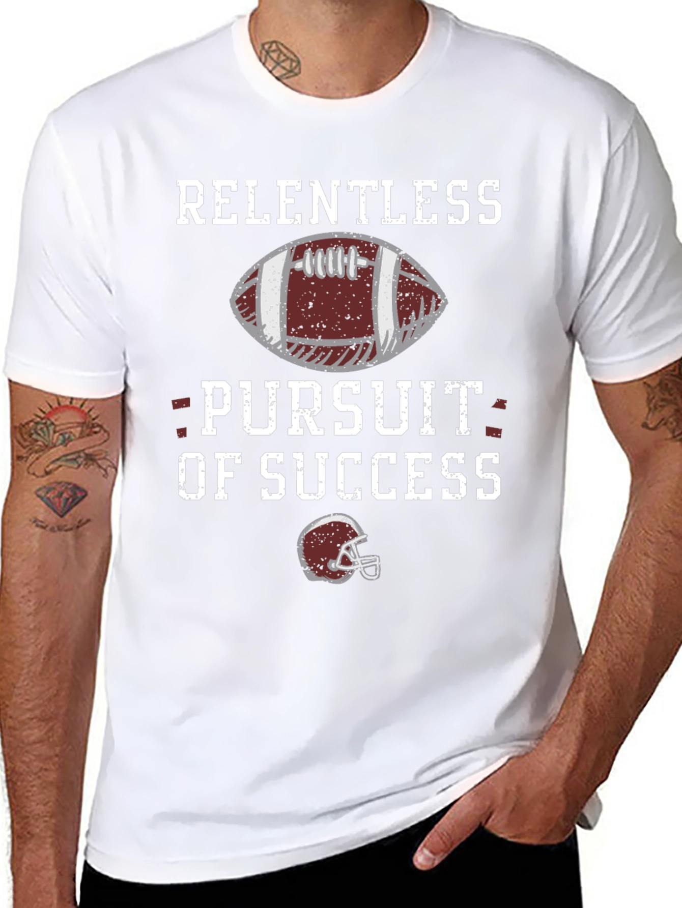 Relentless Pursuit Football Graphic T-Shirt